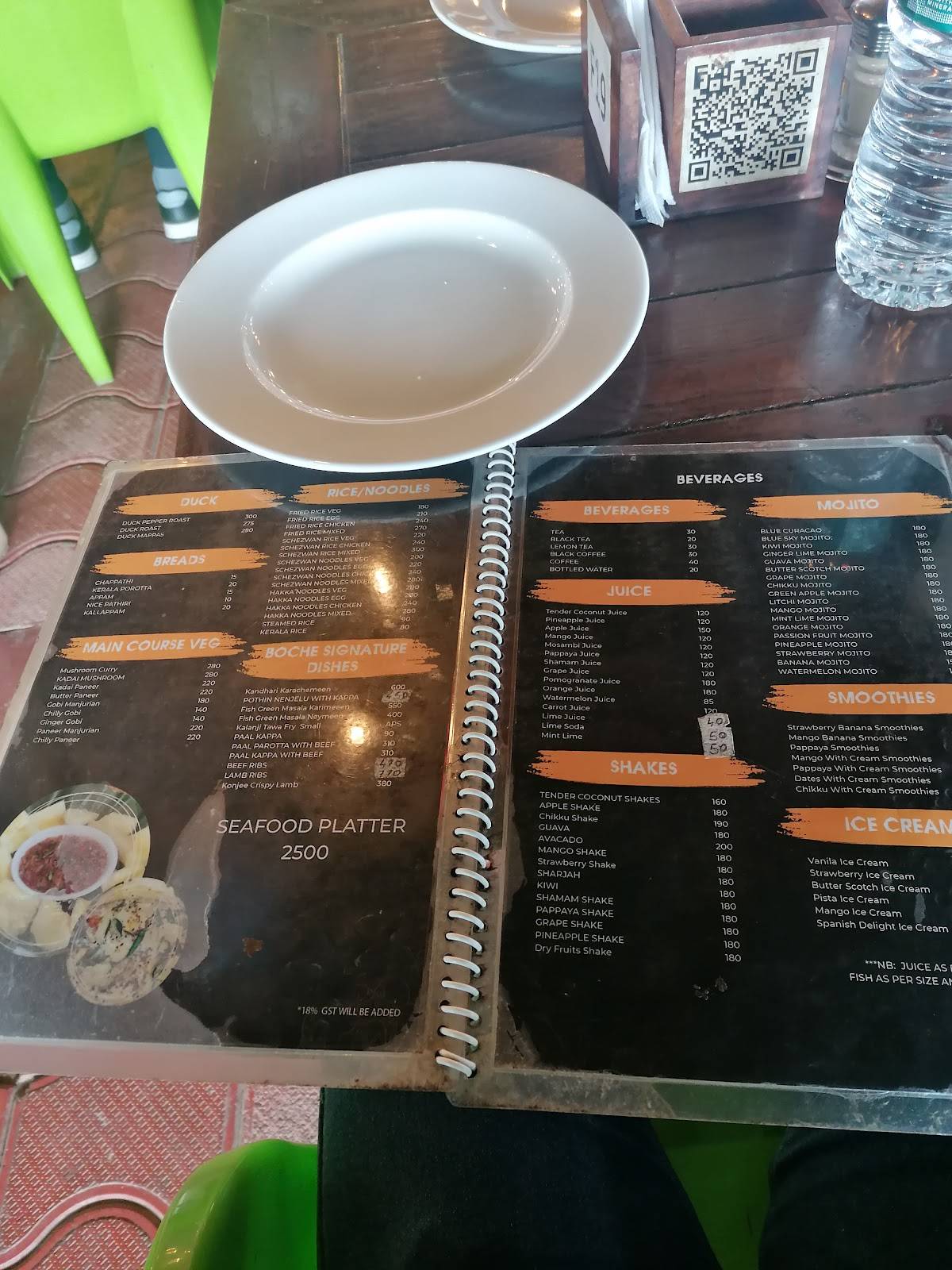 Boche Toddy Pub menu