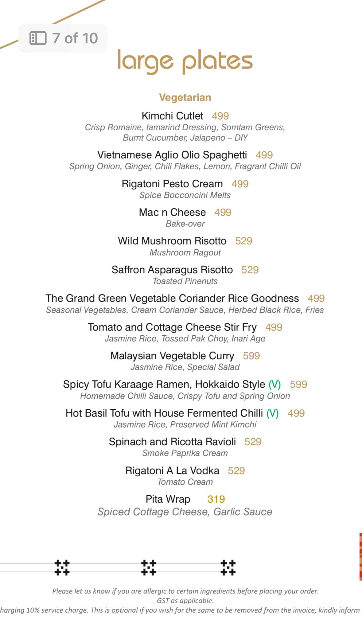 Bombastic - Supper Club menu