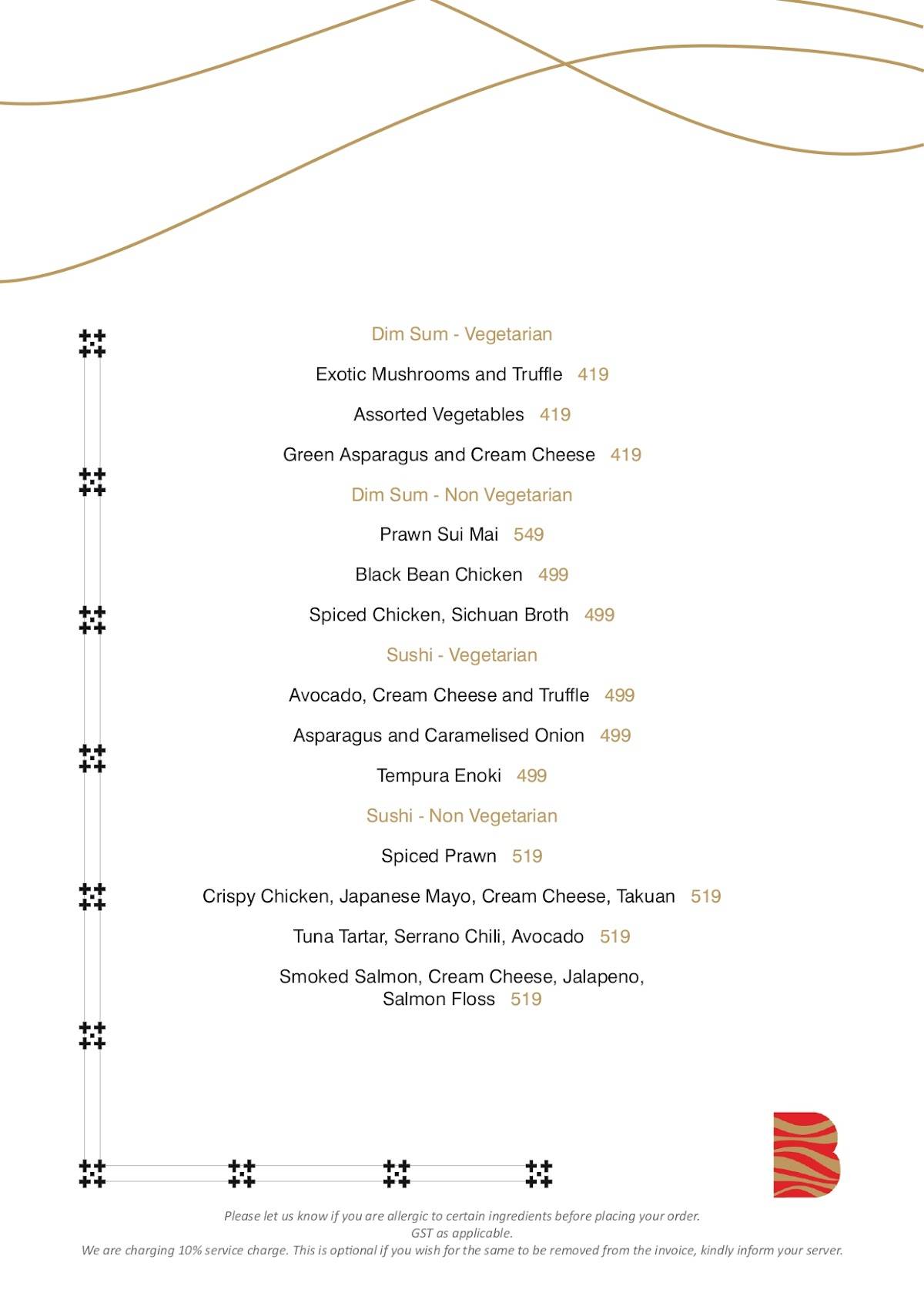 Bombastic - Supper Club menu