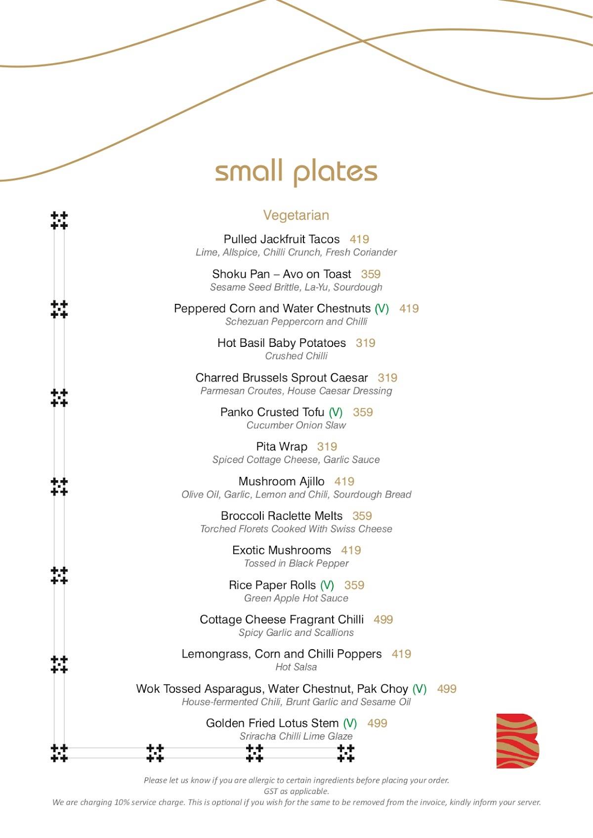 Bombastic - Supper Club menu