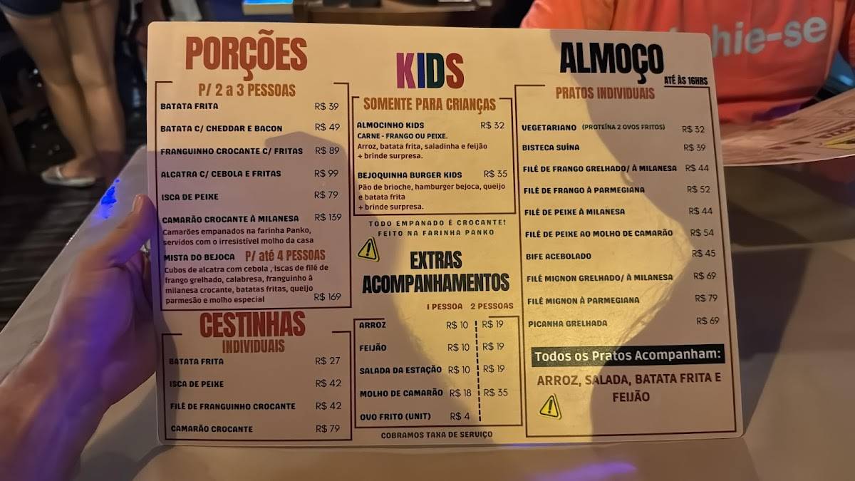 Bejoca Restaurante Batata Recheada cardápio