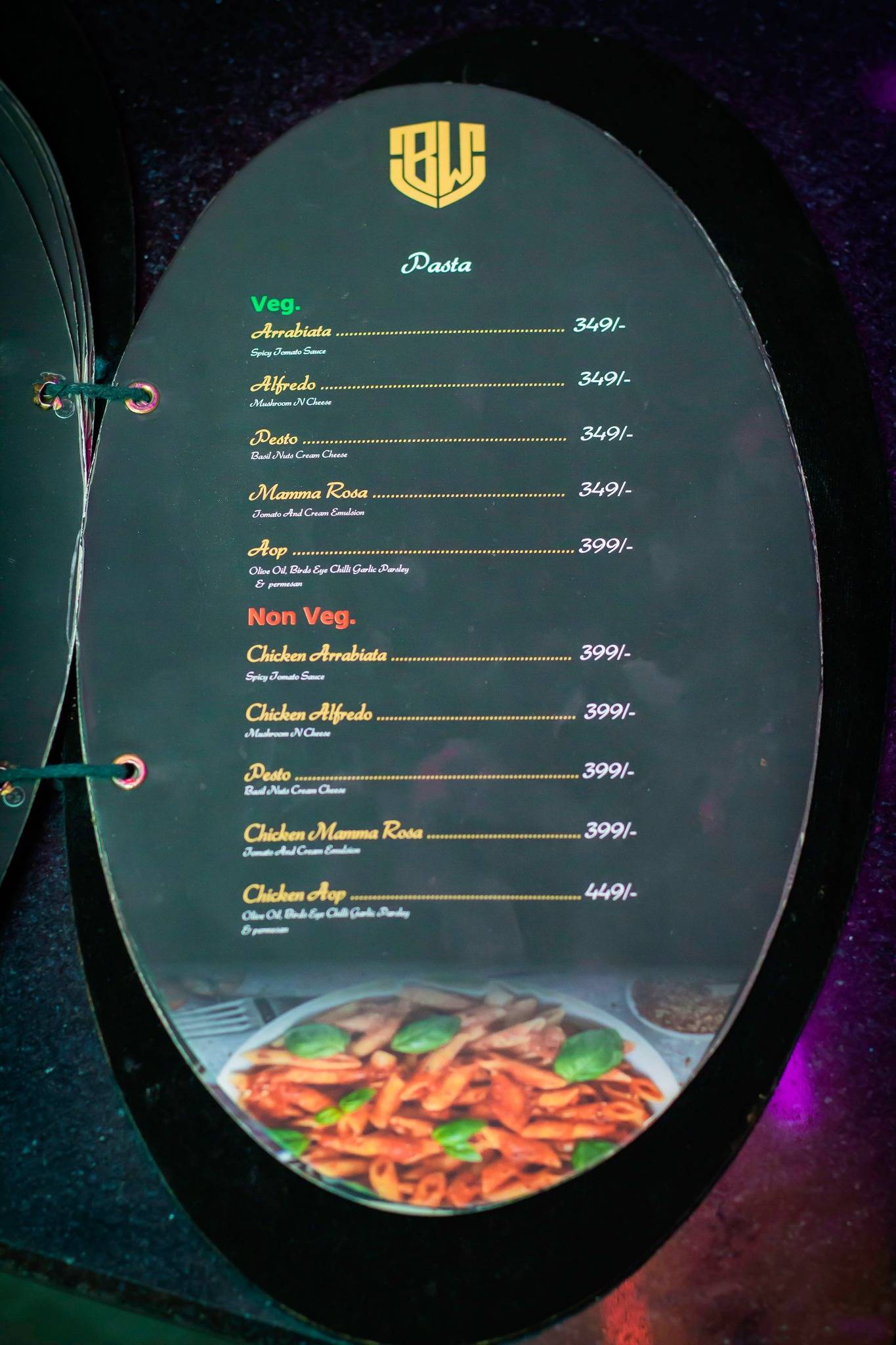 Boogie Woogie Cafe & Bar menu