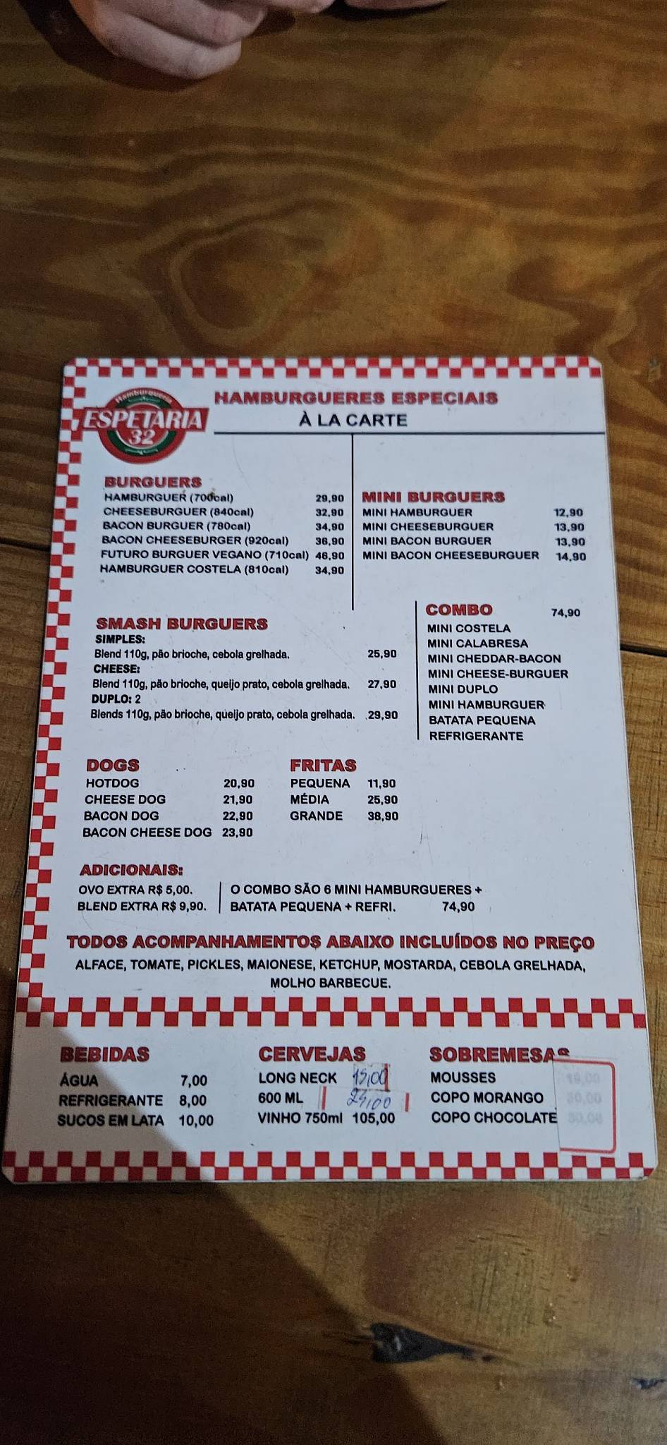 Espetaria 32 cardápio