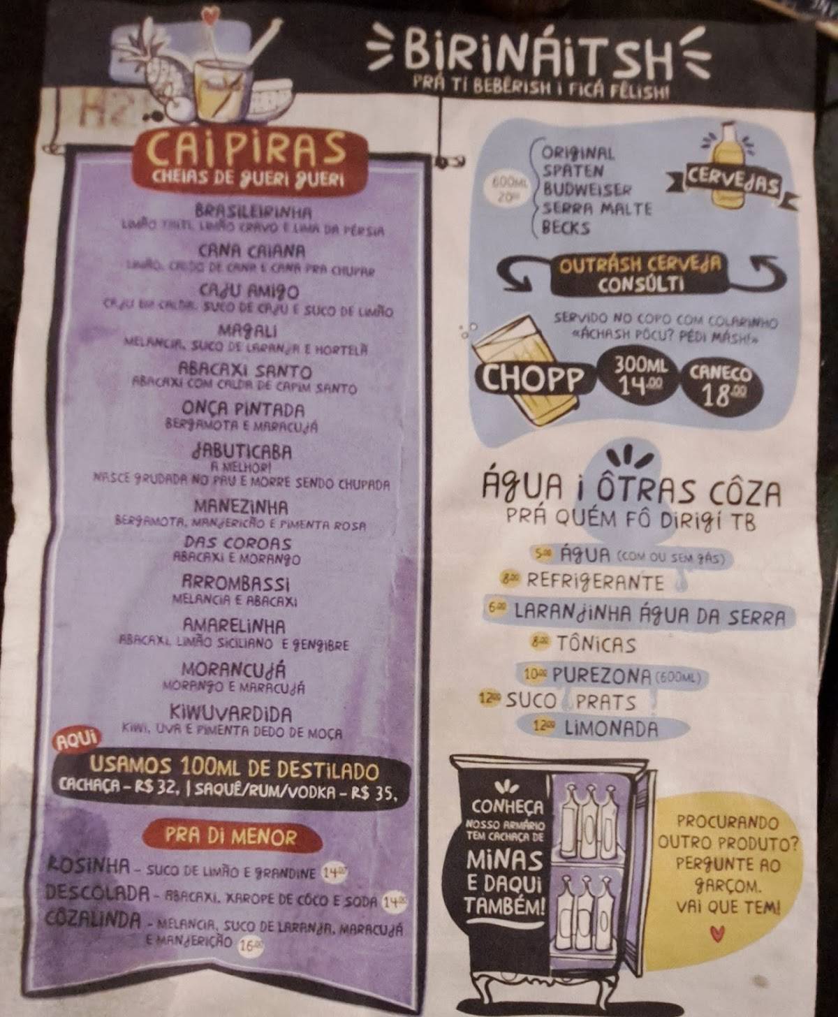 Boteco Zé Mané cardápio