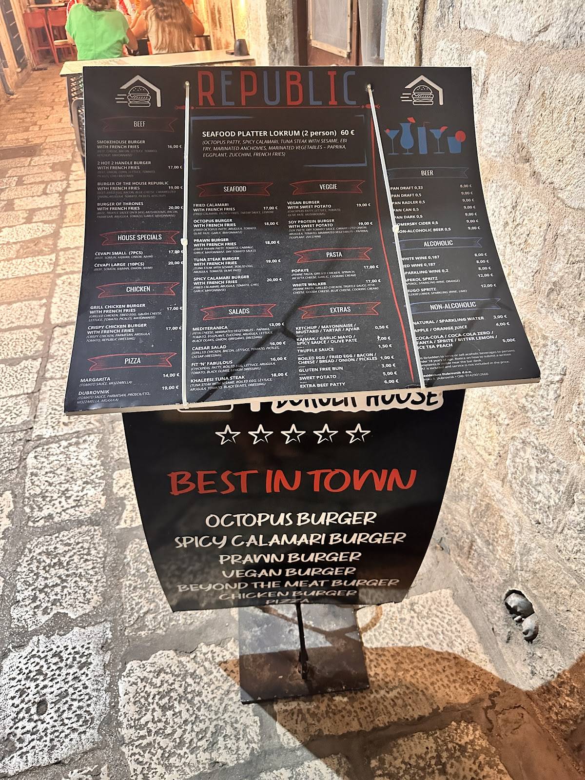 Menu di Burger House Republic 