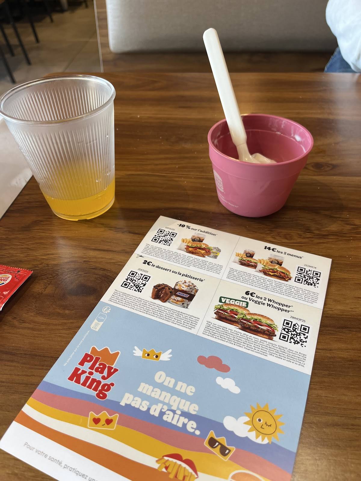 Menu de Burger King
