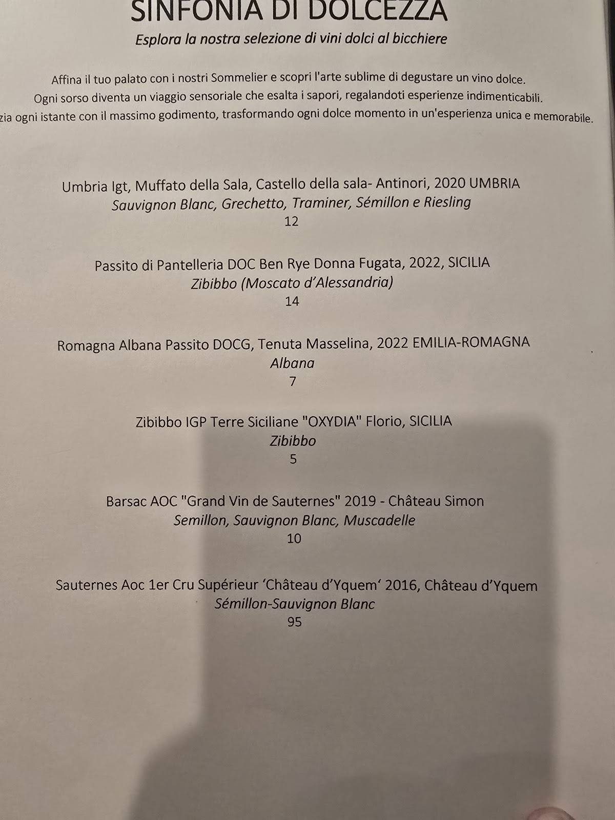 Menu di CANTINE A MARE - Ristorante di Pesce 