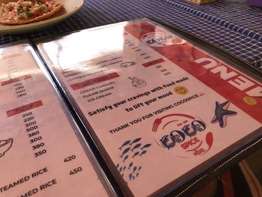 COCO SPICE menu