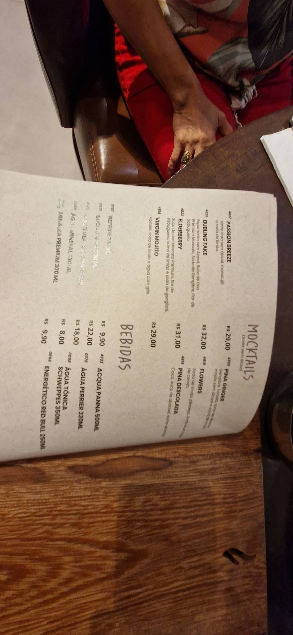 Cabaña del Primo Jardins cardápio