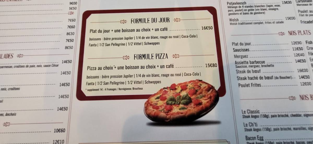 Menu de Le Broutteux