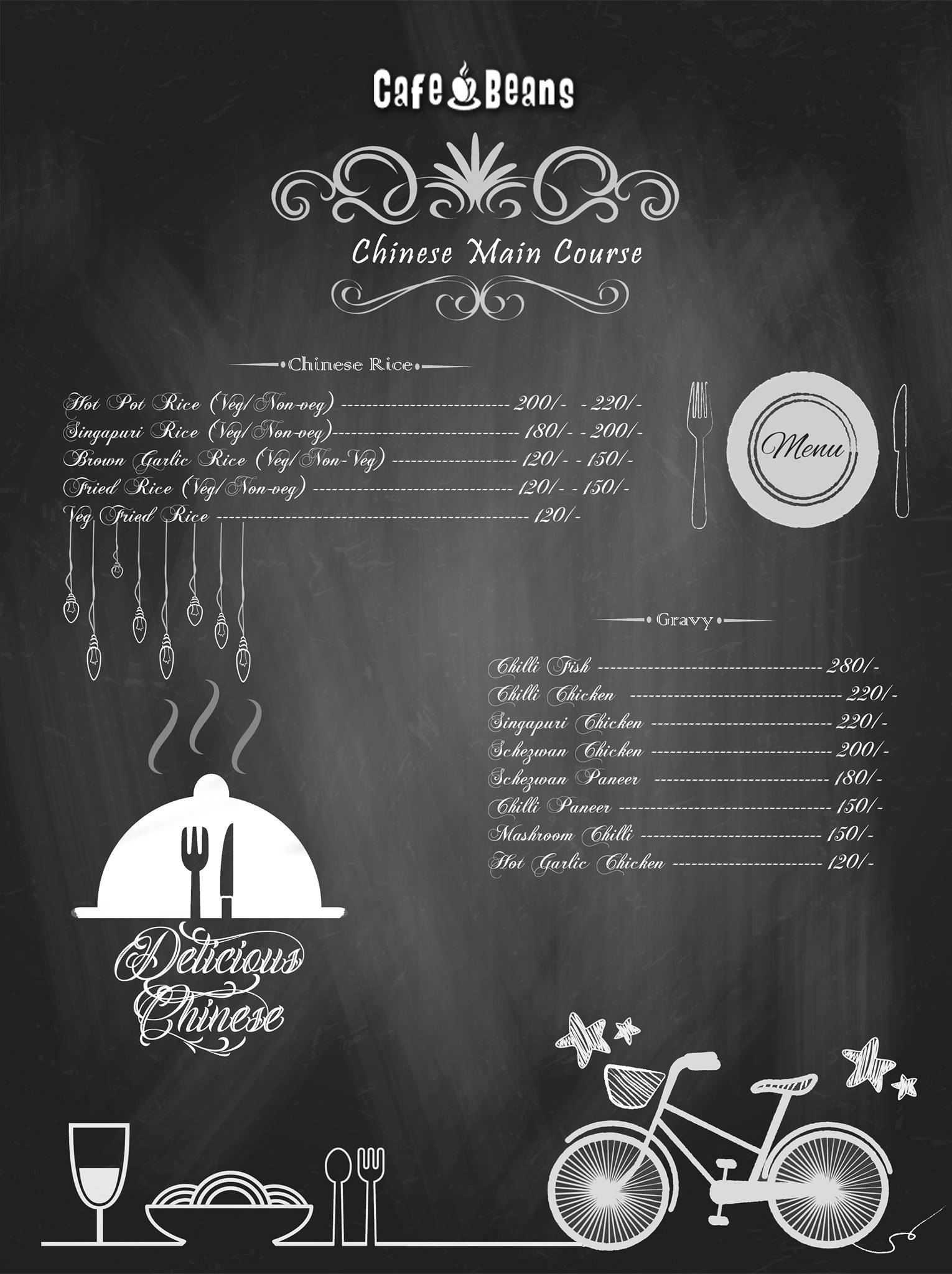 Cafe Beans menu