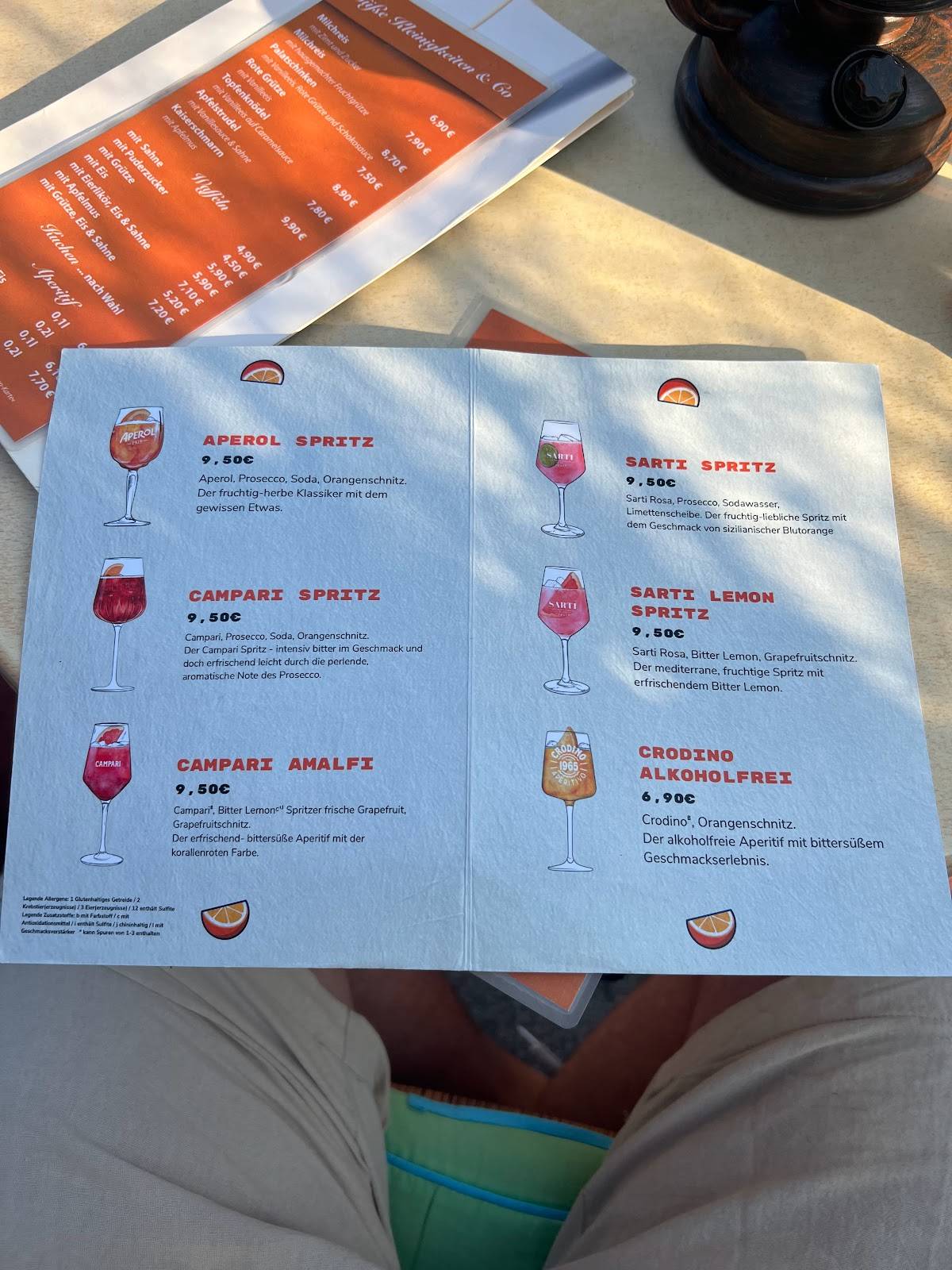Menu de Café Orth