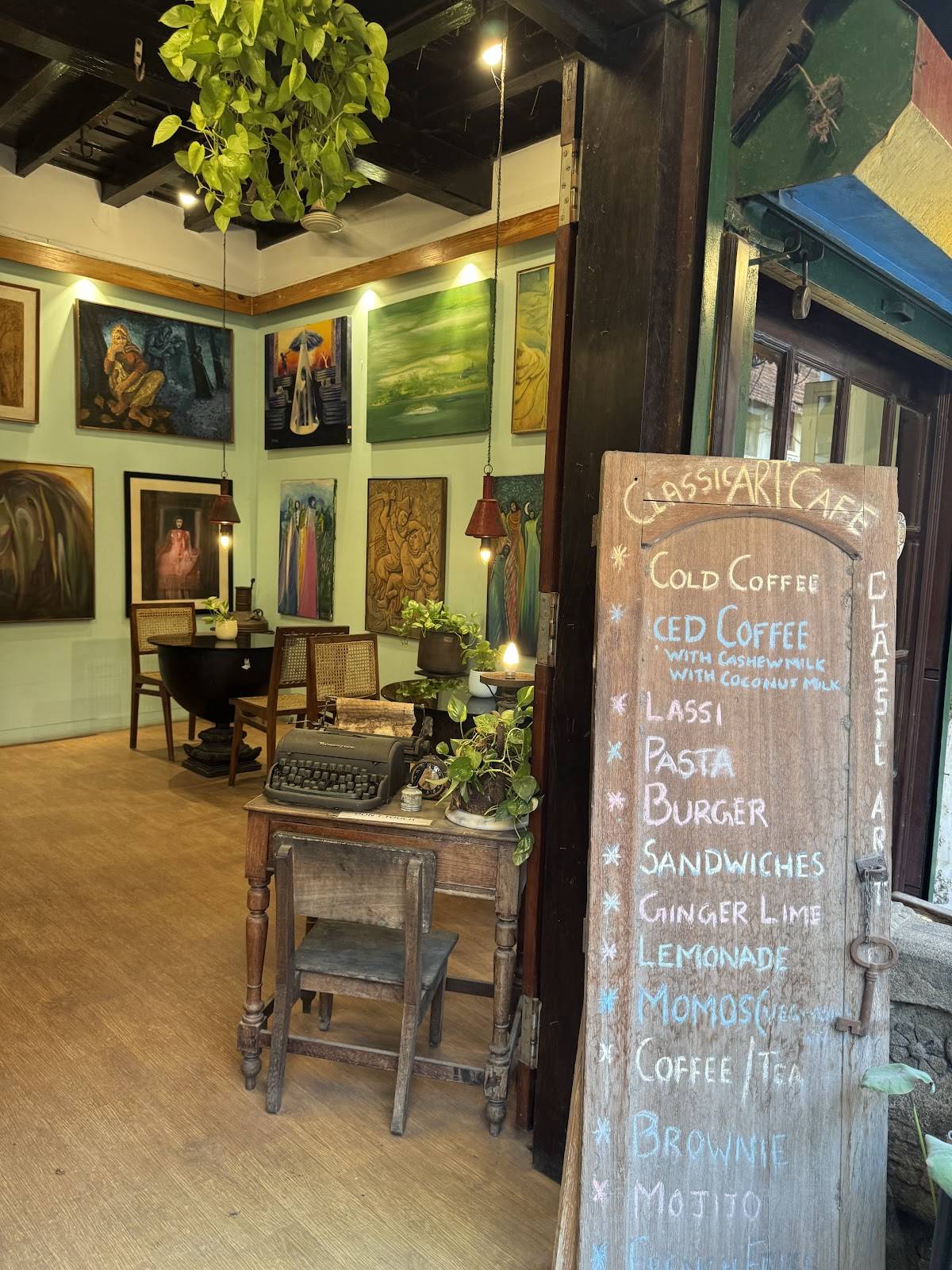 Classic Art Café menu