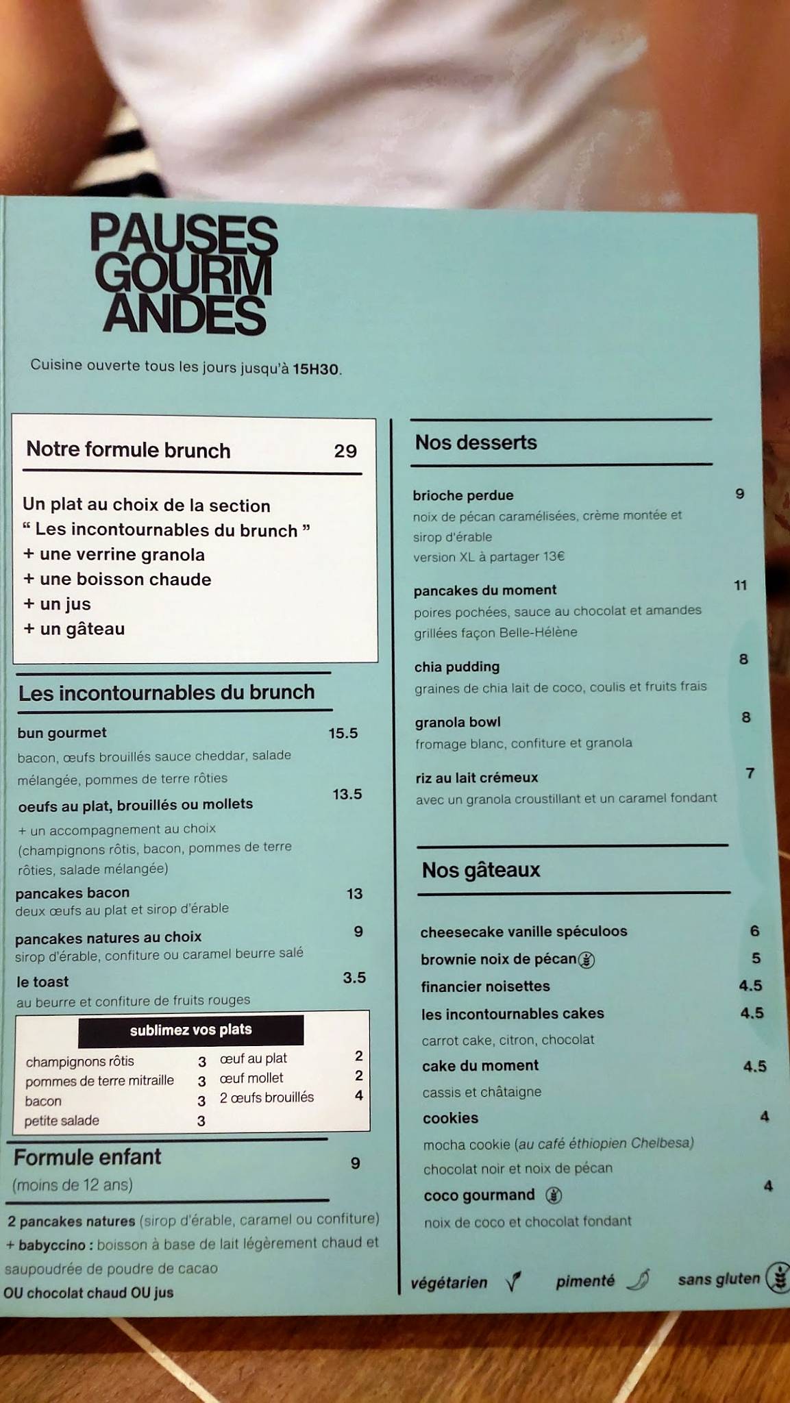 Menu de Coutume Babylone | Torréfacteur | Coffee shop | Brunch