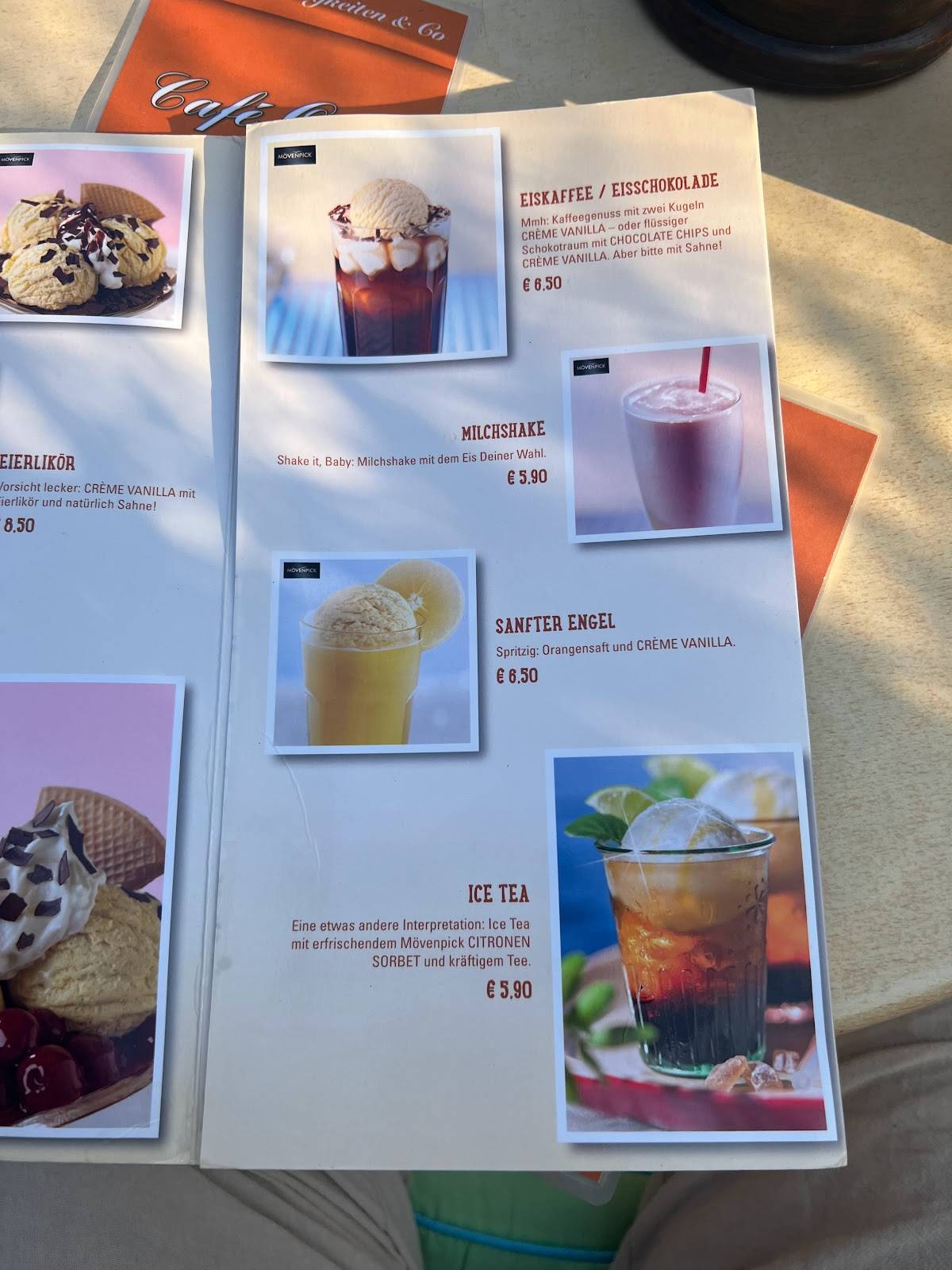 Menu de Café Orth