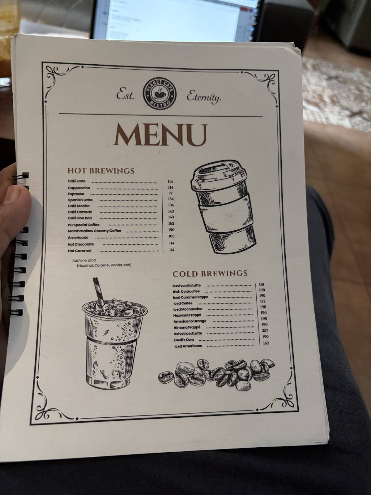 Planet Cafe Manjeri menu