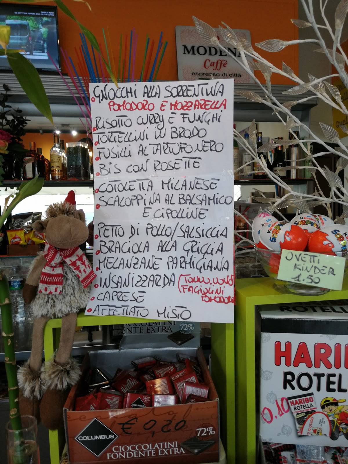 Menu di Ristobar Caffetteria L'incontro 