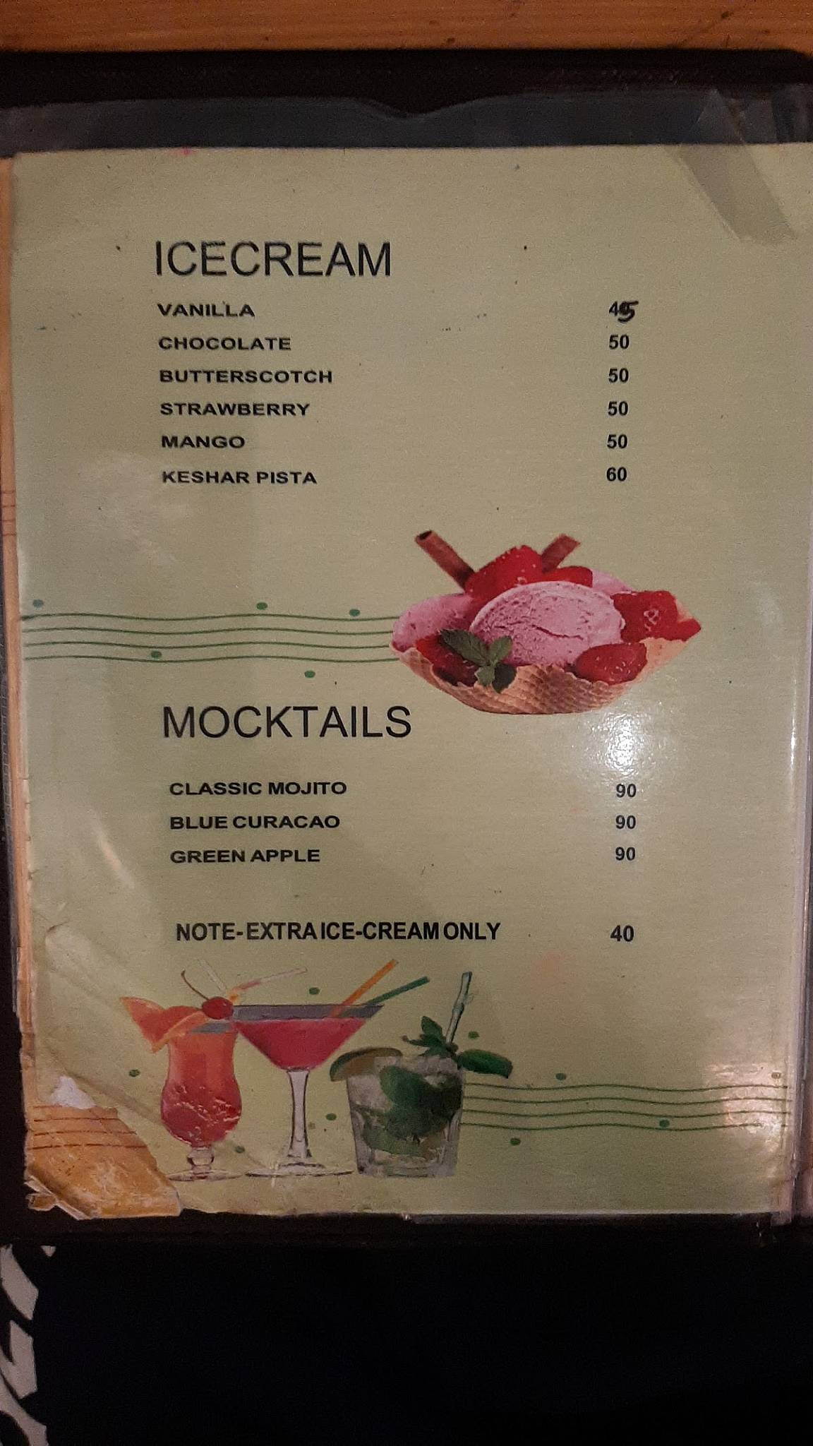 Rumi Cafe menu