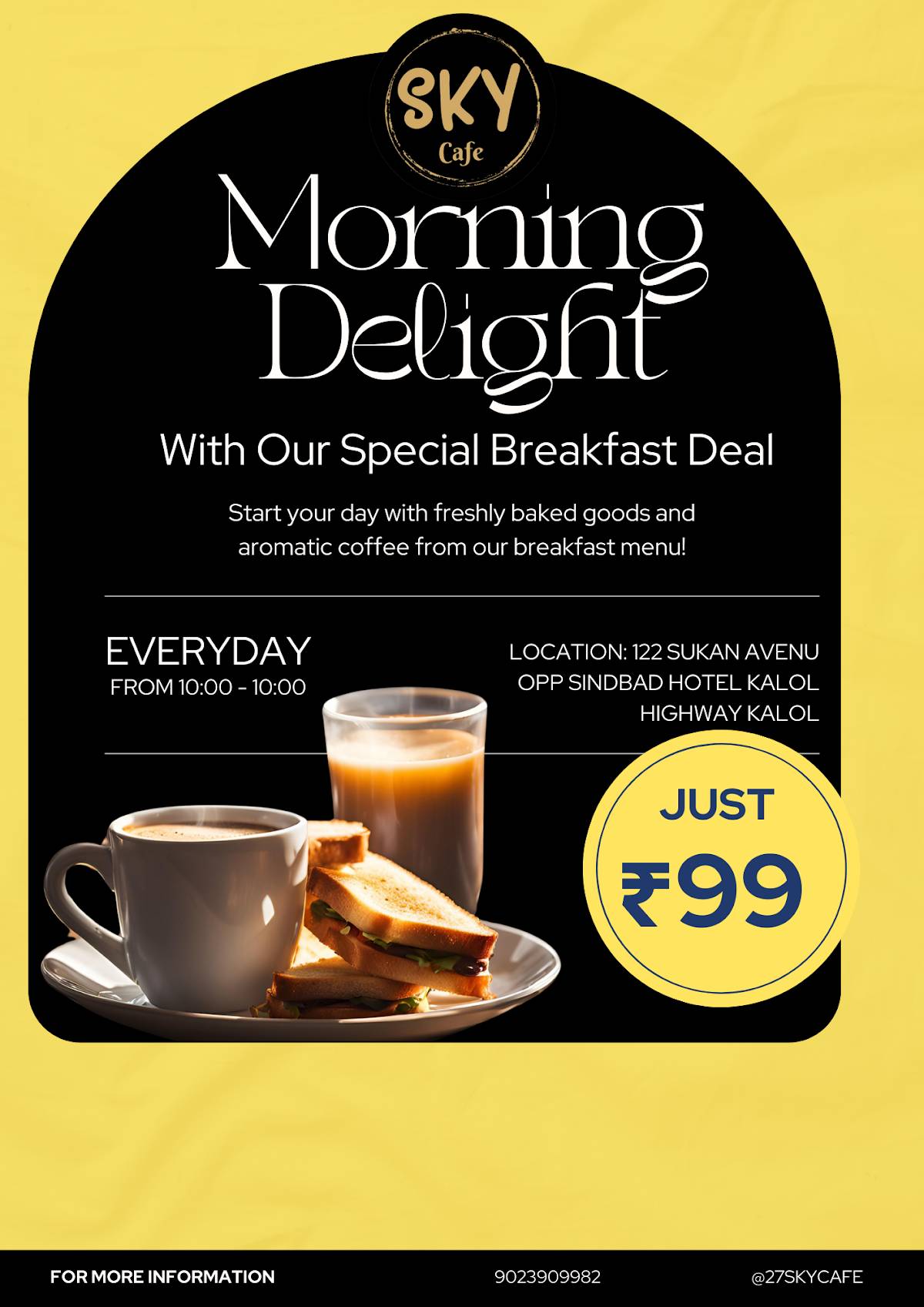 Sky Cafe menu