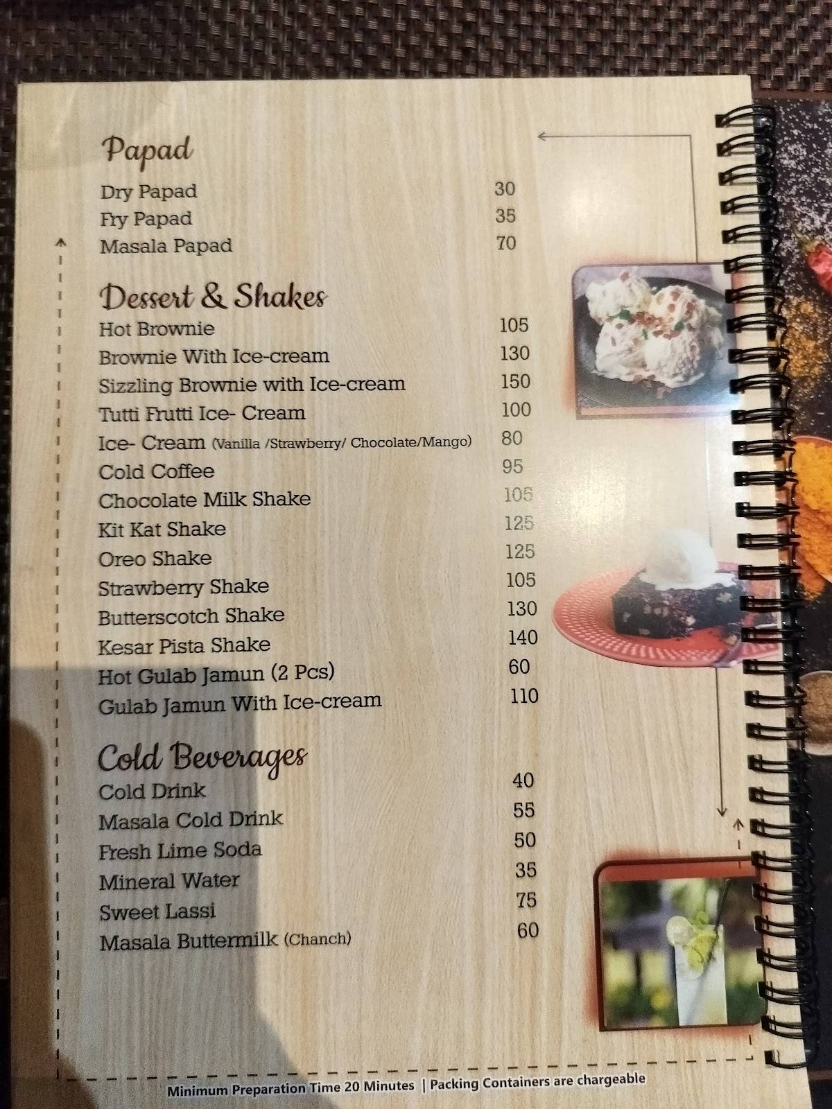 Cafe n Curry menu