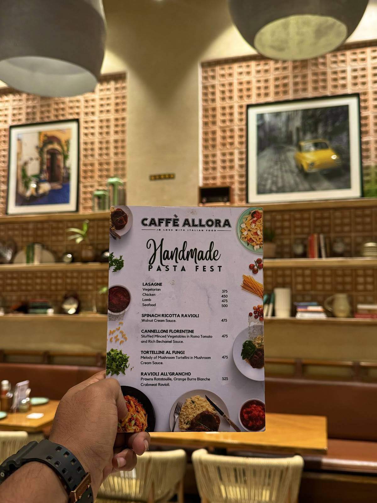 Caffé Allora menu