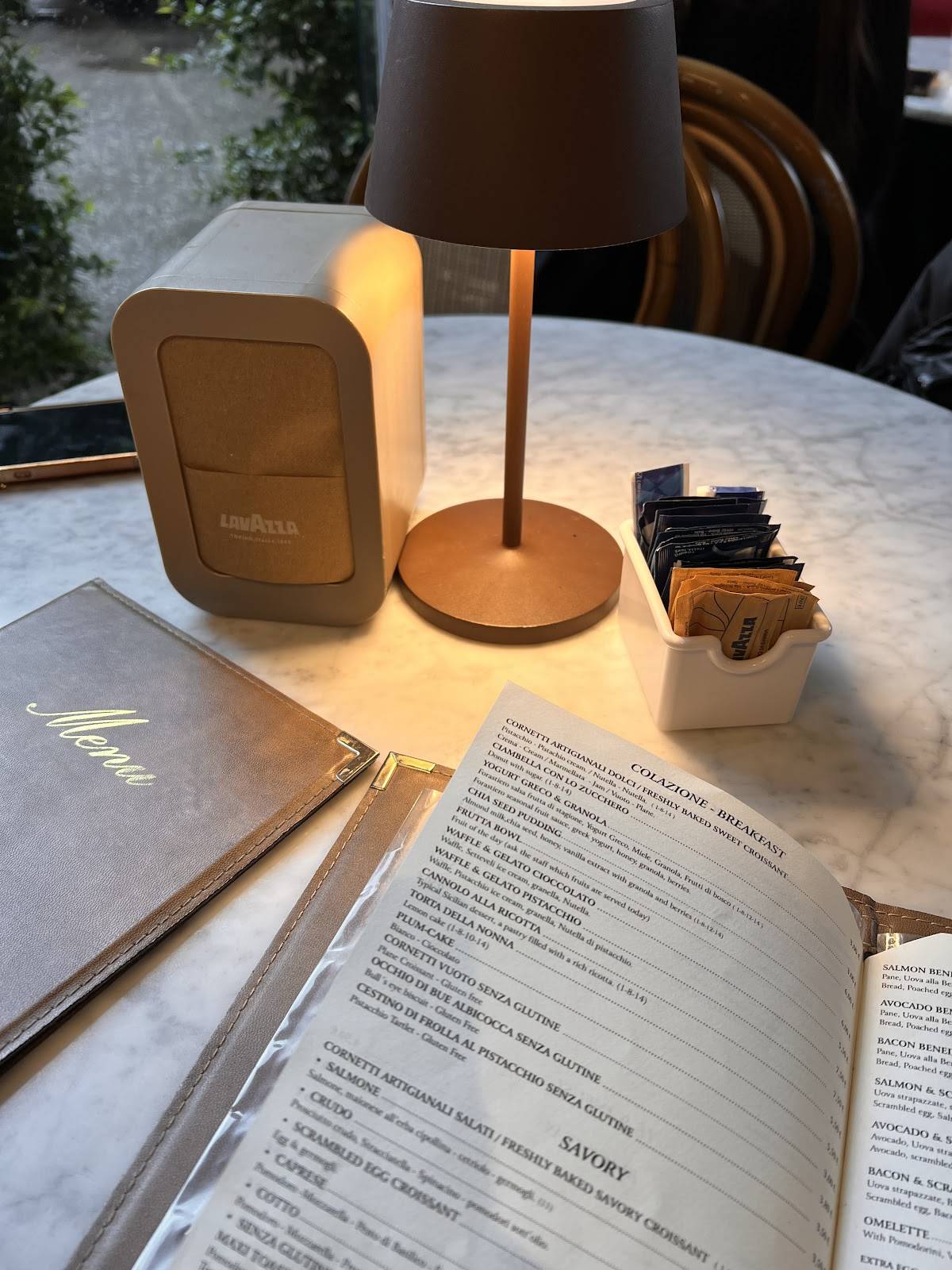 Menu di Caffè Forastiero 