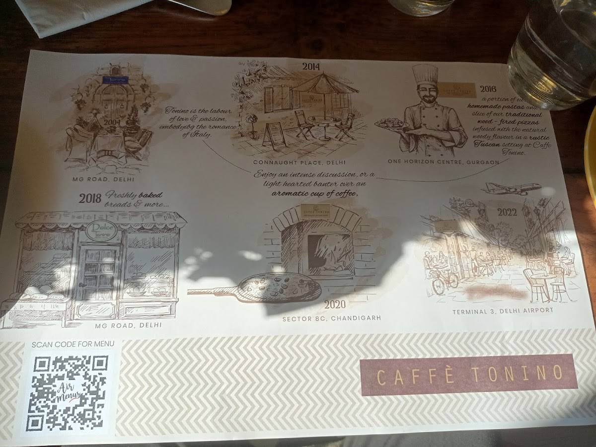 Caffè Tonino menu