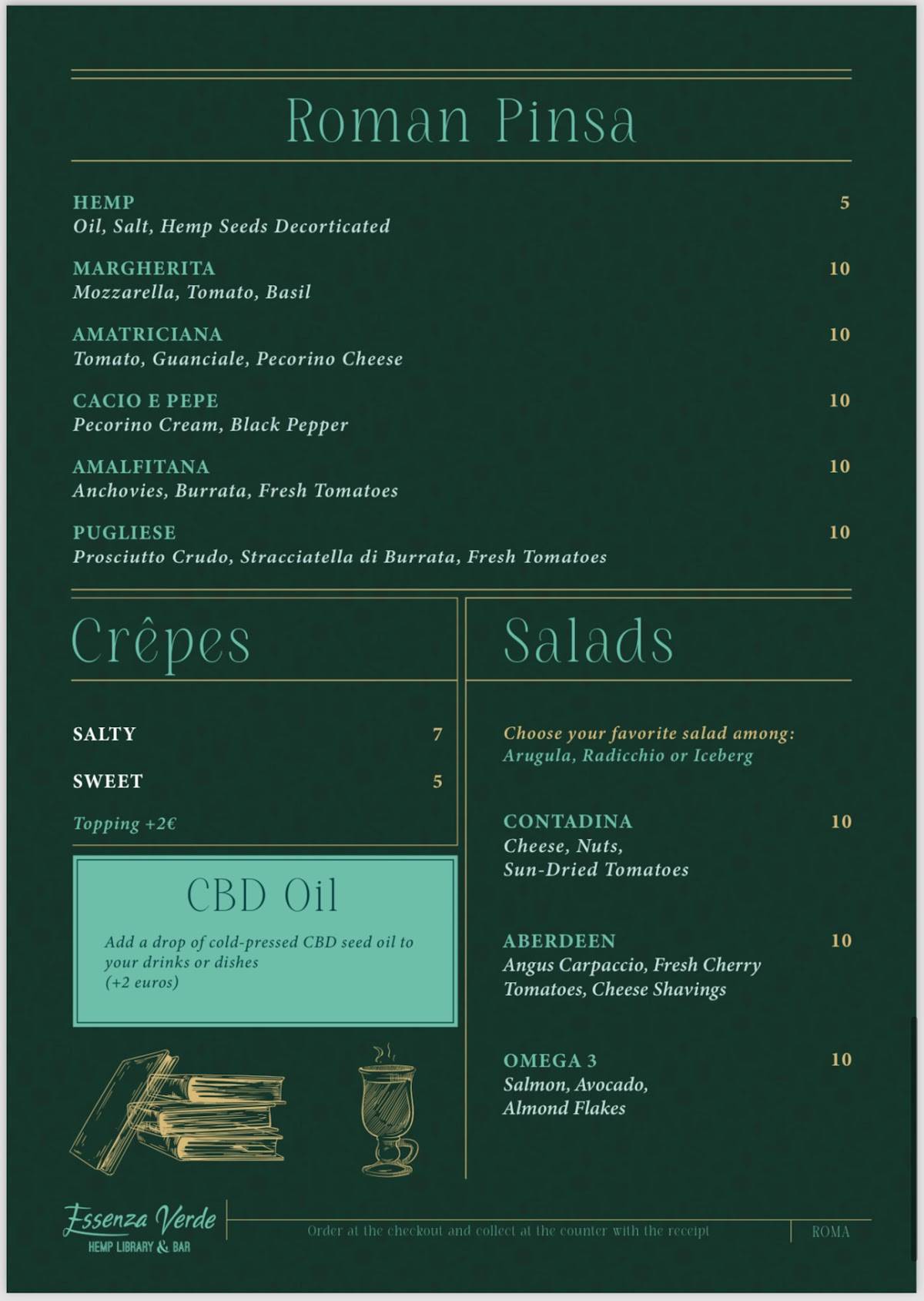 Menu di Caffè & Libri – Coffee Bar, Cocktails & Books 