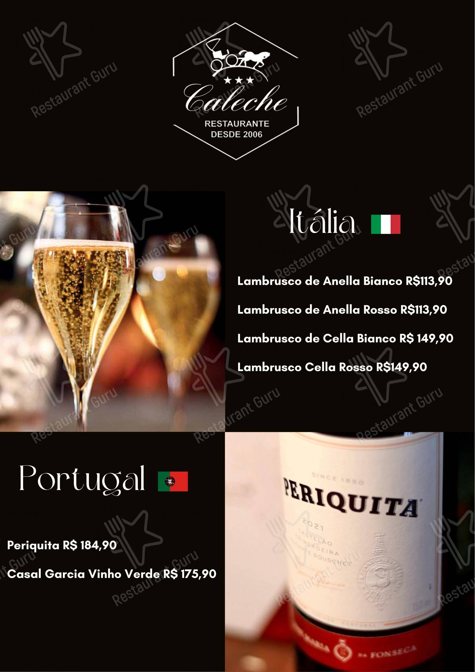 Caleche Restaurante em Ji-Paraná - Menu bar