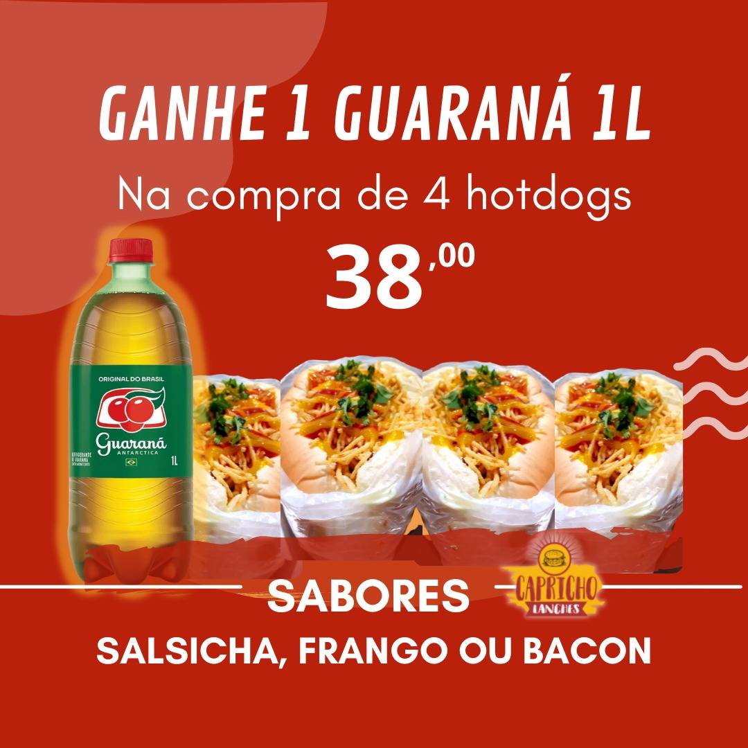 Capricho Lanches cardápio