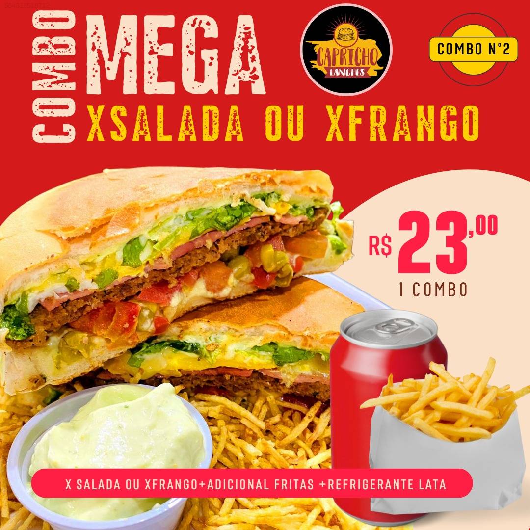 Capricho Lanches cardápio