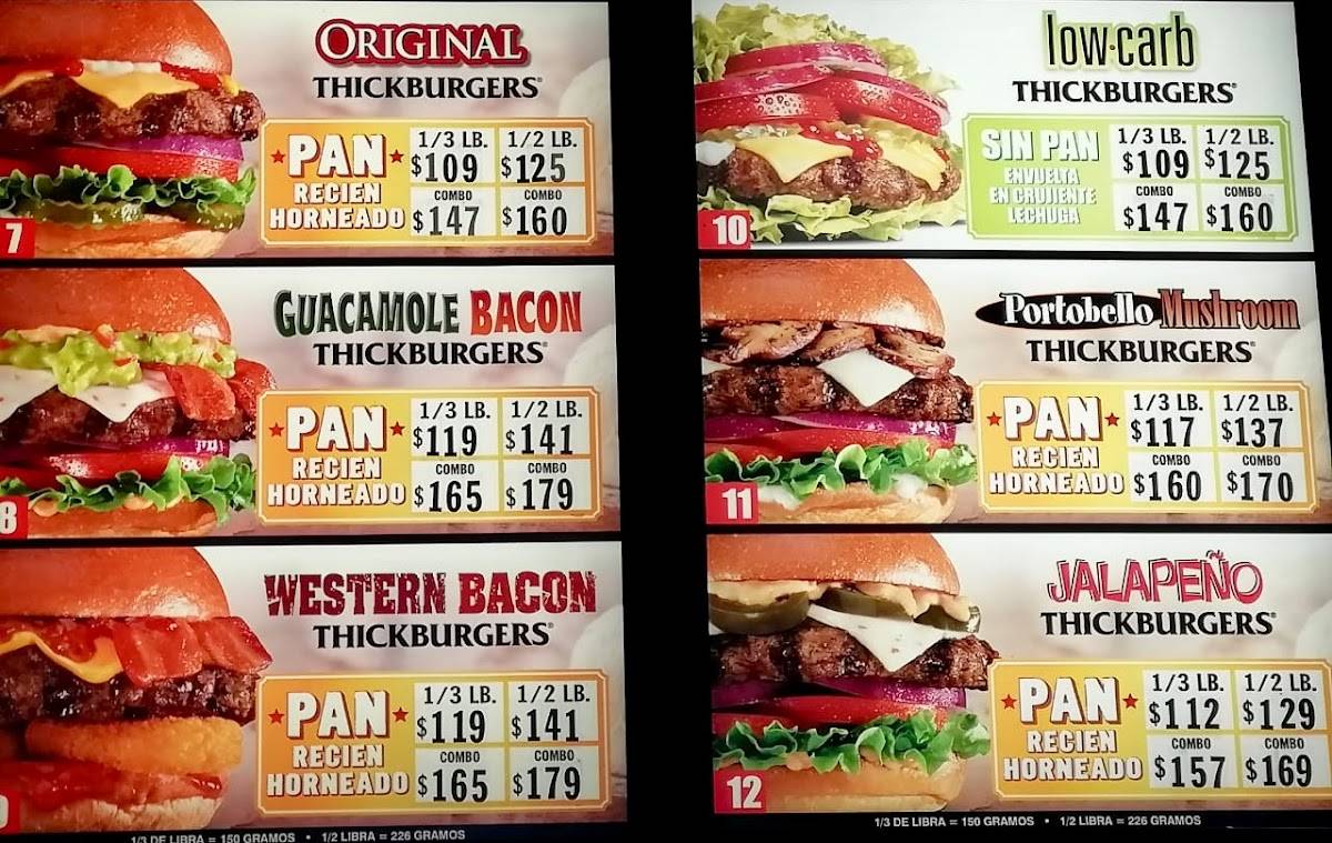 Carta Del Restaurante Carls Jr Ciudad Del México Insurgentes Sur 1552