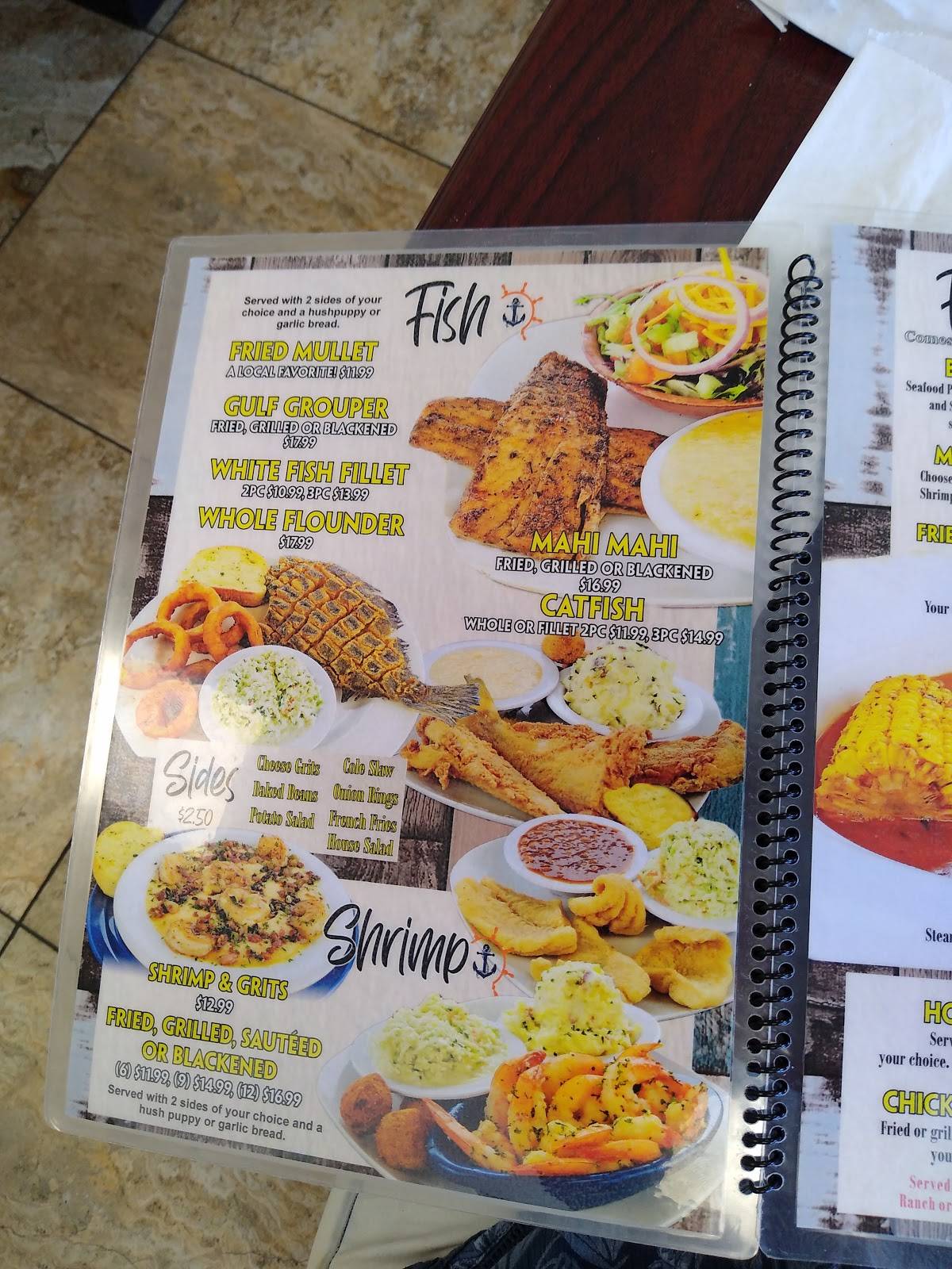 Menu at Castaway Seafood Restaurant, Bonifay