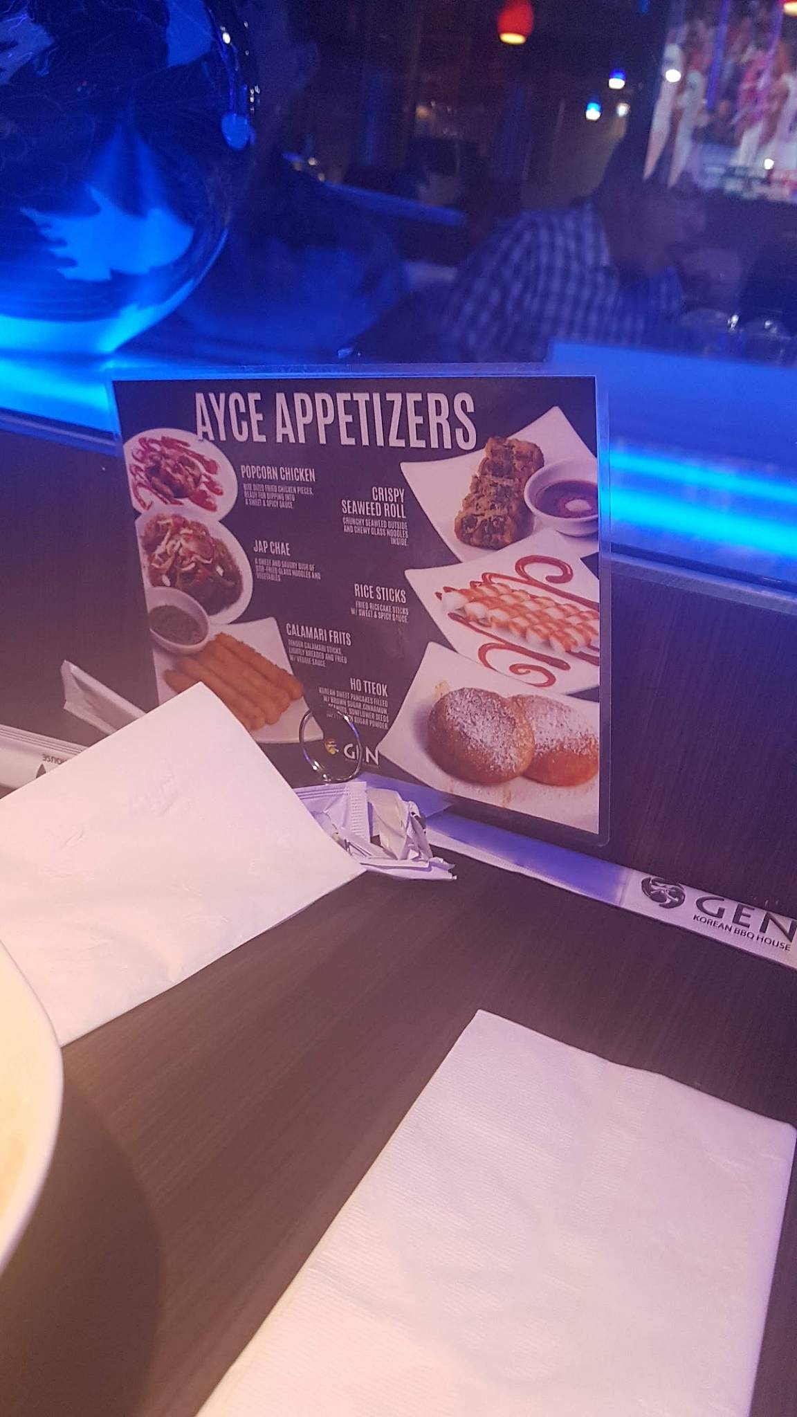Menu at Gen Korean BBQ House, Cerritos, South St
