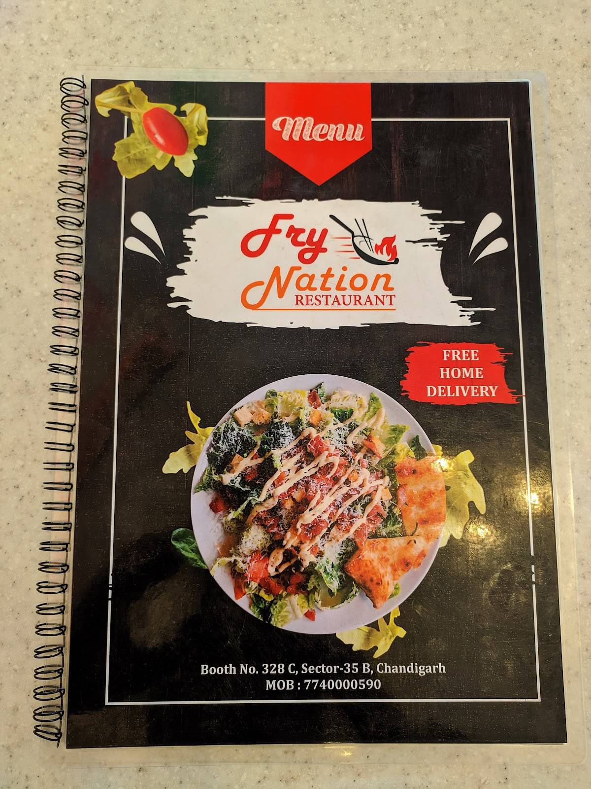 Fry Nation Restaurant menu