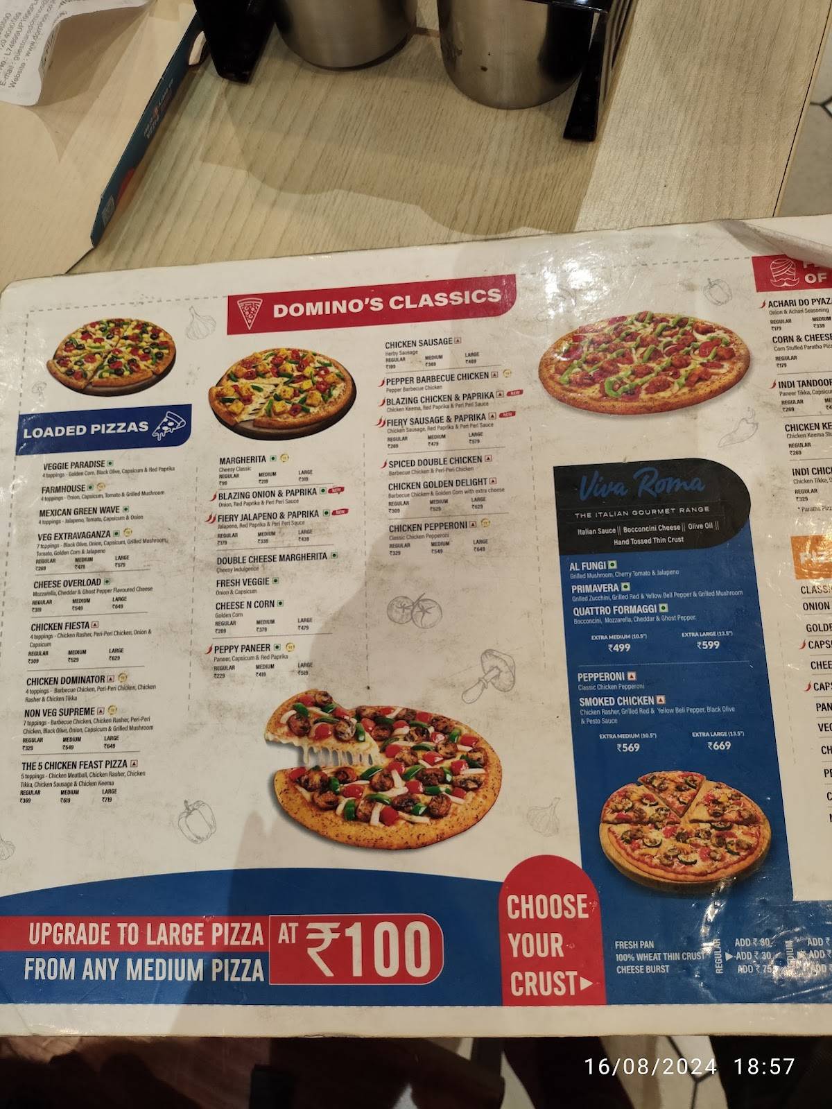 Domino's Pizza Kilpauk, Chennai menu