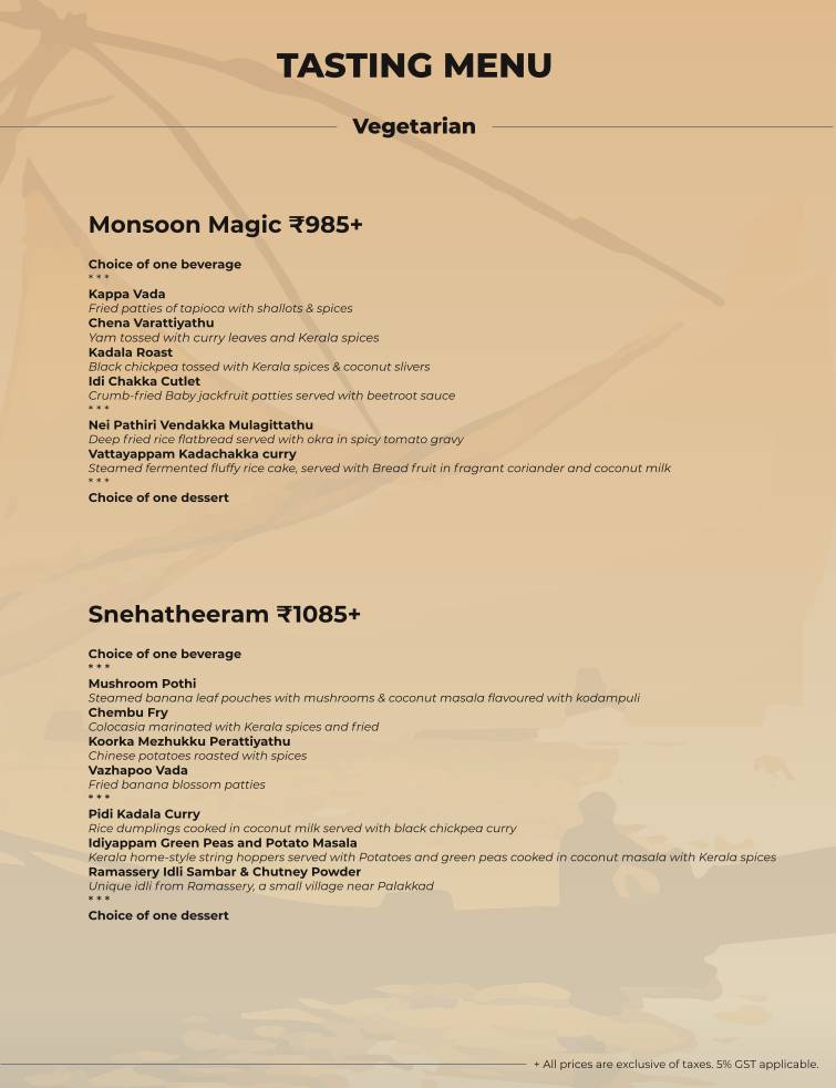 Kappa Chakka Kandhari menu