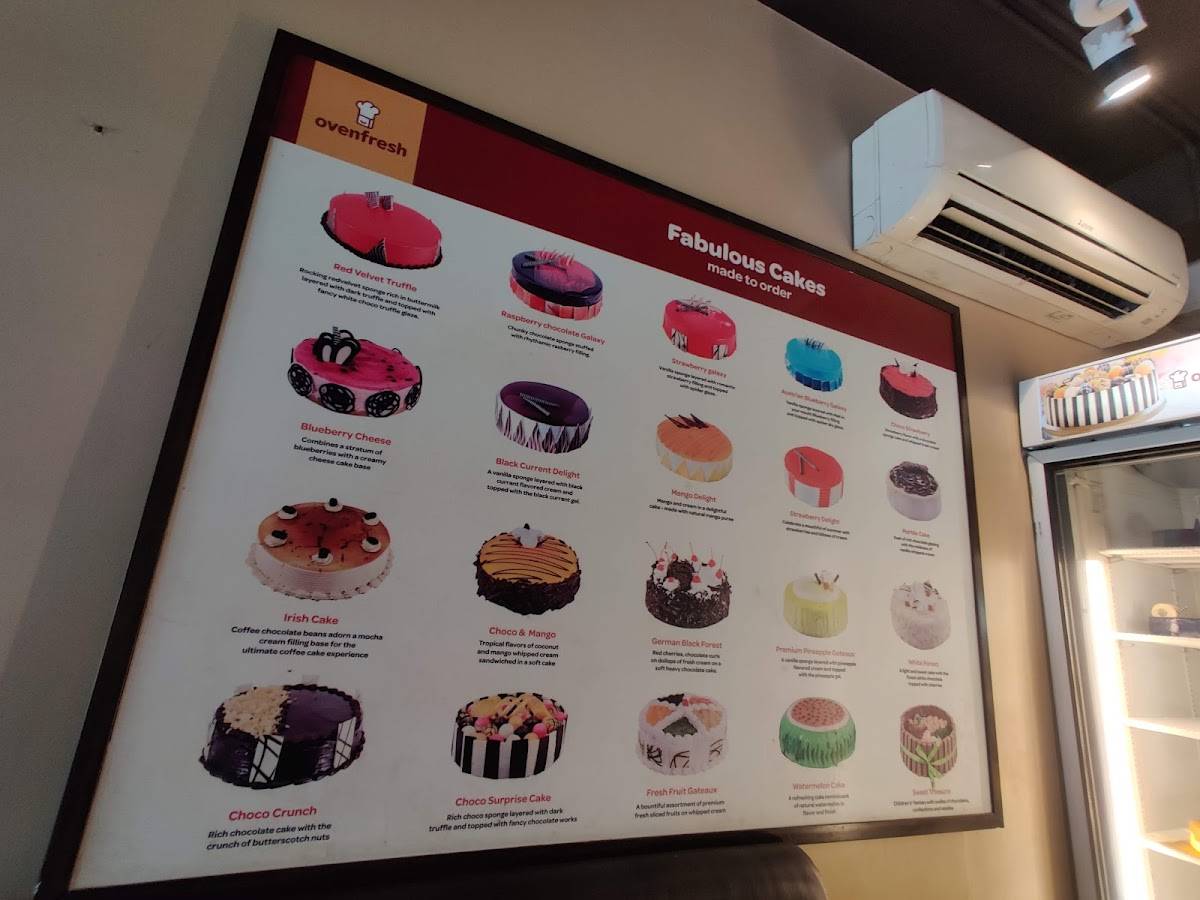 Ovenfresh menu