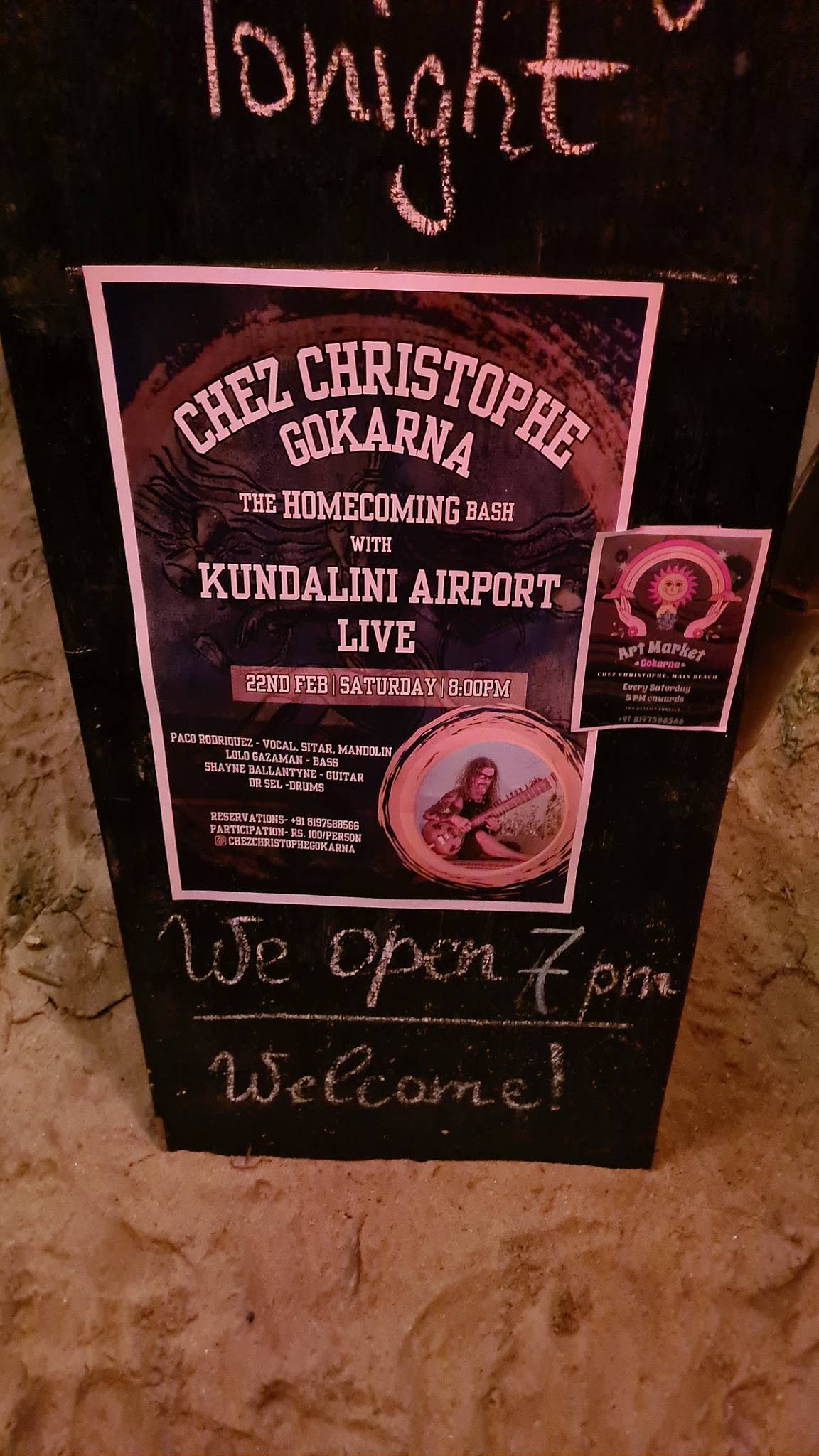 Chez Christophe Gokarna French Café since 2010 menu