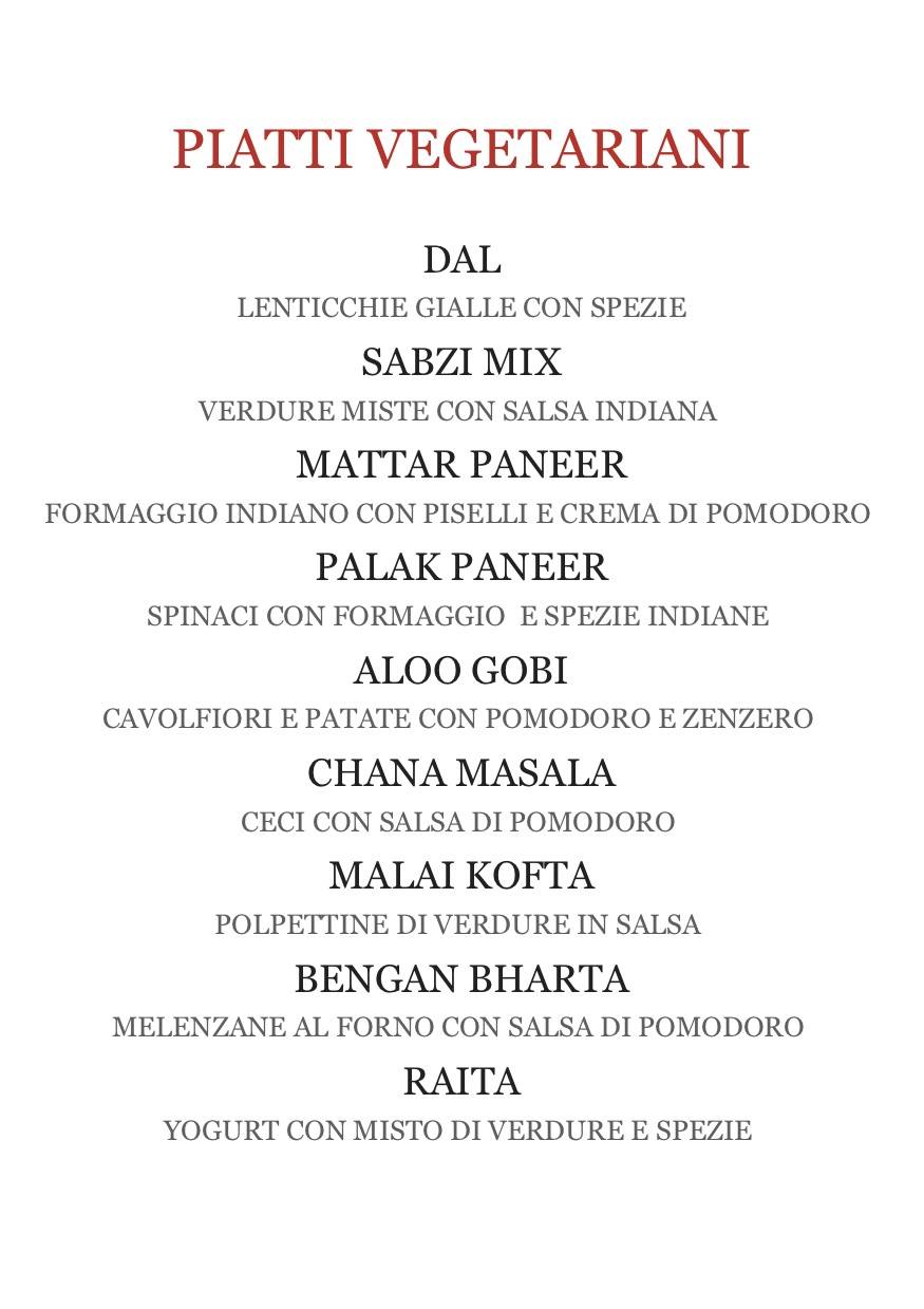 Menu di Ristorante Shiva Chiasso 