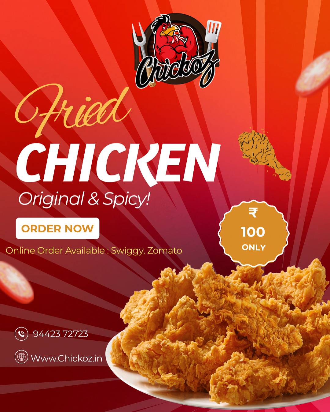 Chickoz menu