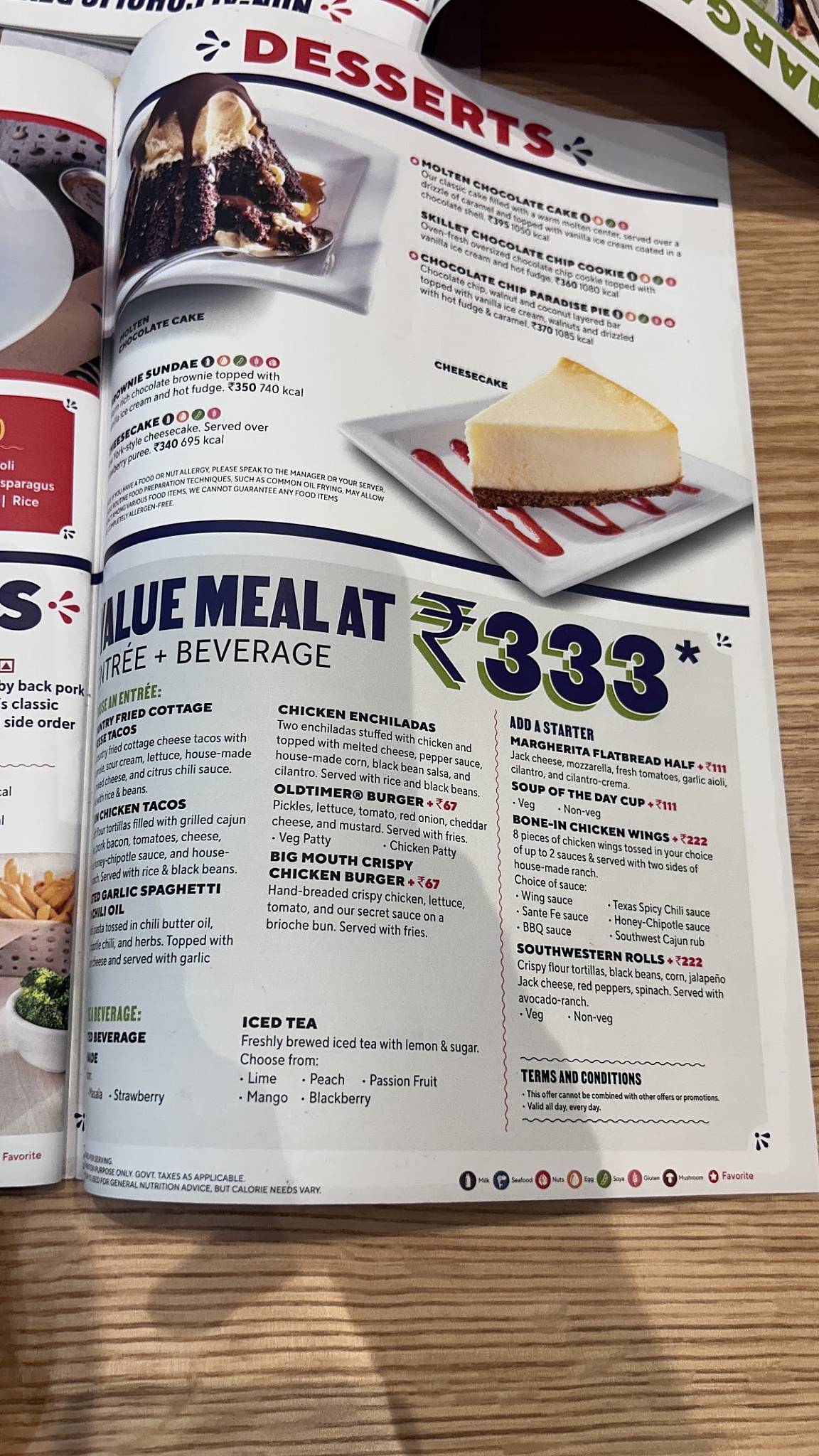 Chili's Grill & Bar menu