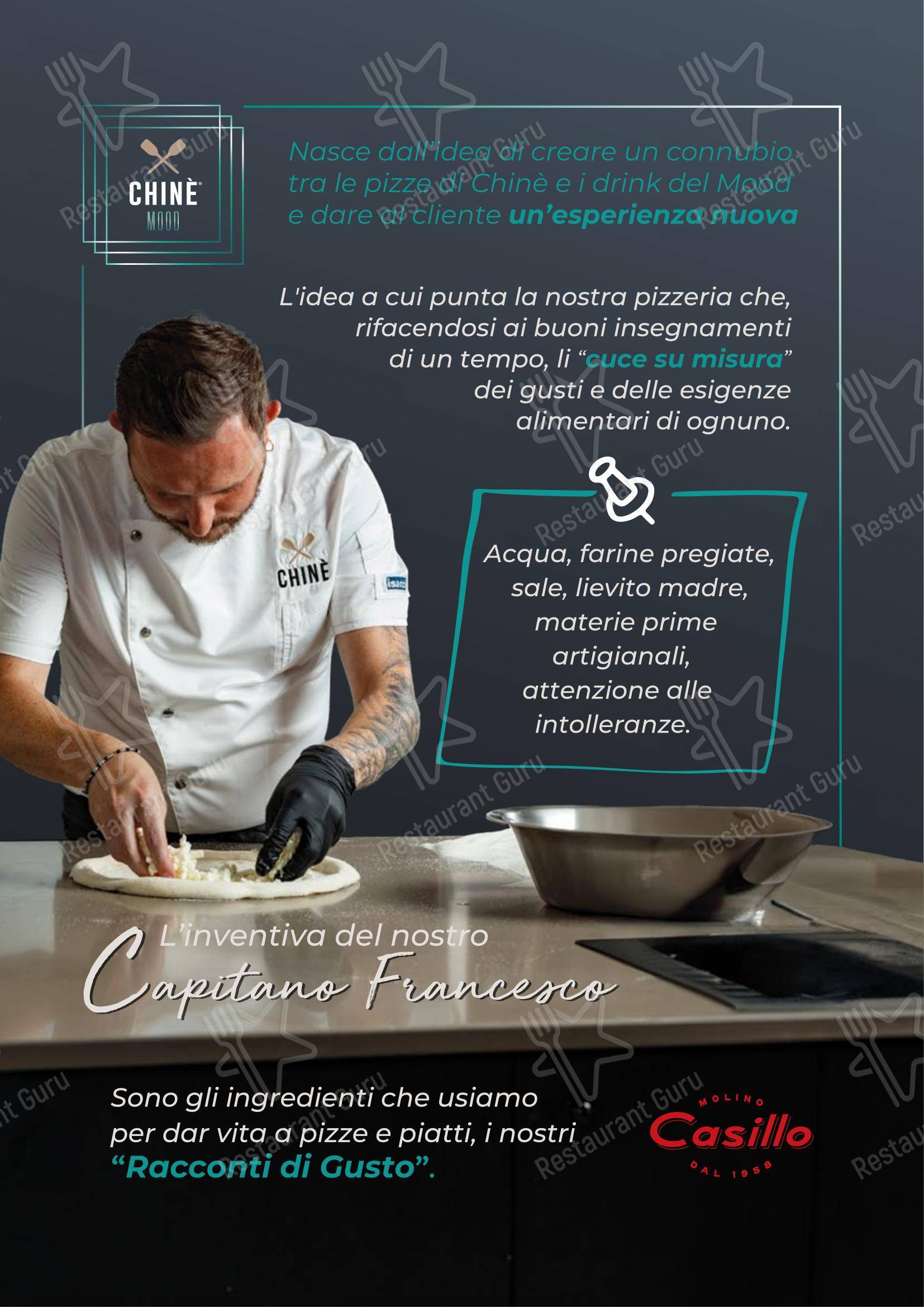 Chinè in Monopoli - Menu