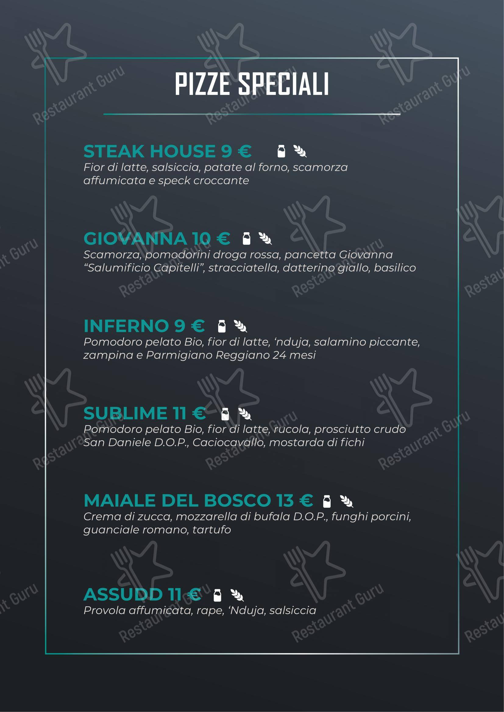 Chinè in Monopoli - Menu