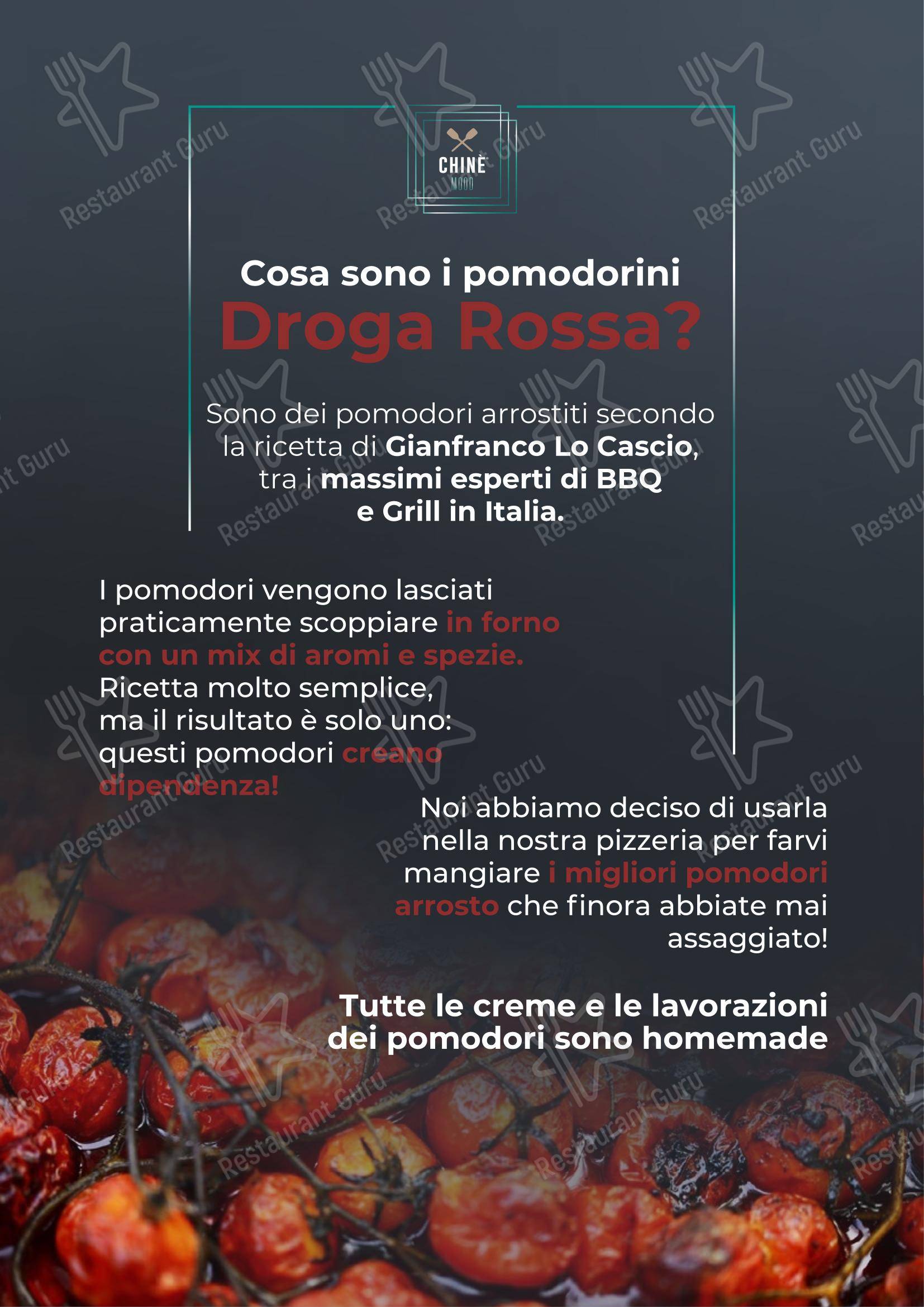 Menu per Chinè in Monopoli