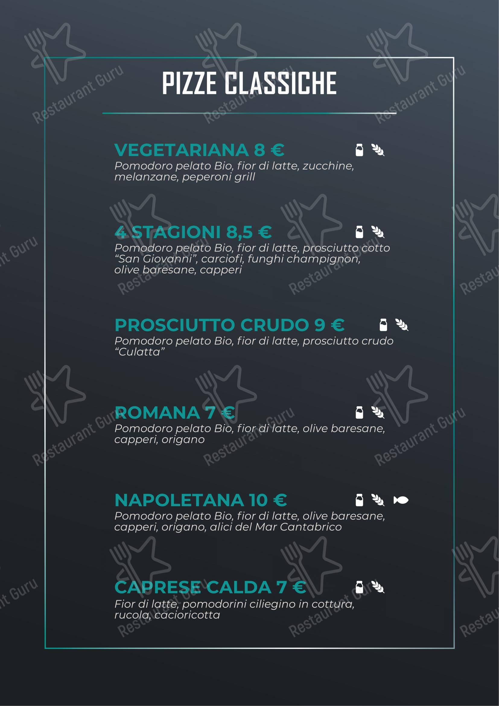 Chinè in Monopoli - Menu