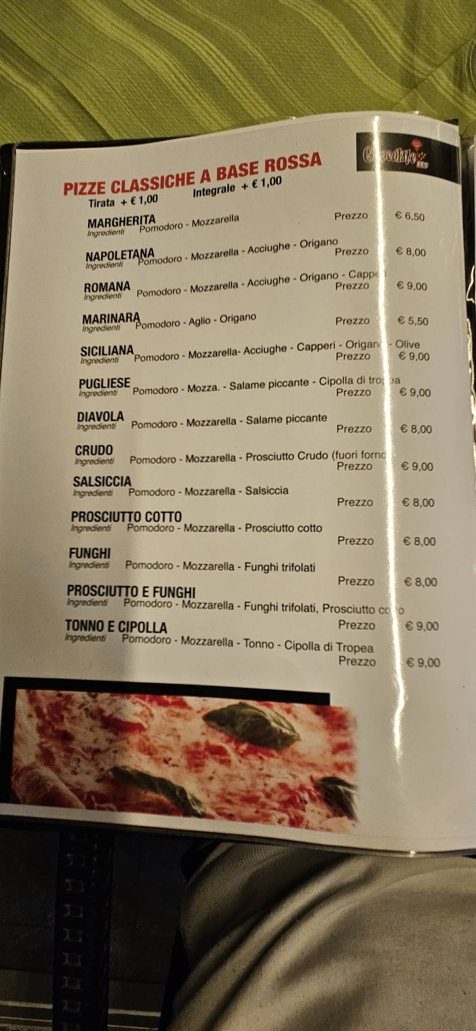 Menu di Chocolate Bar 330 