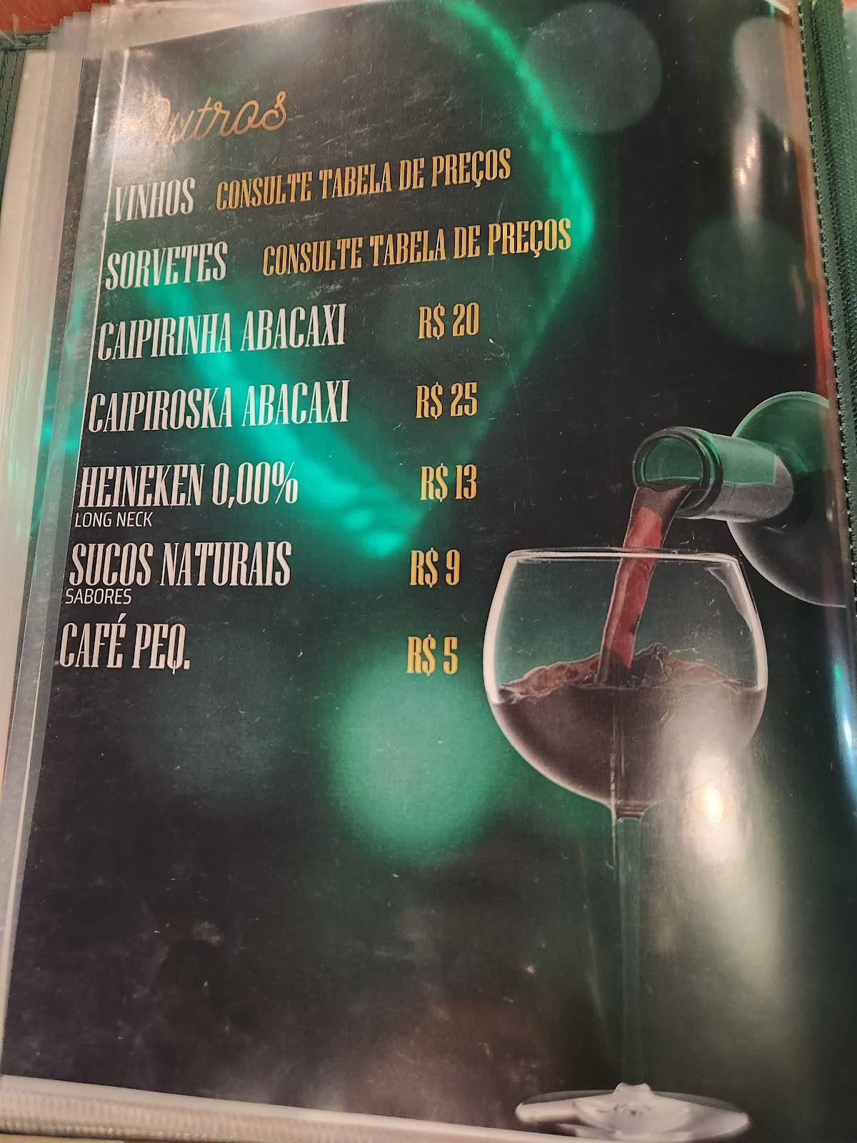 Choperia do Lugui cardápio