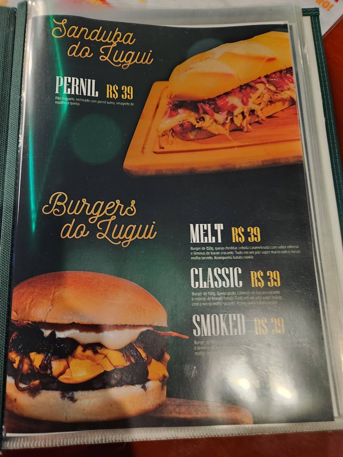 Choperia do Lugui cardápio