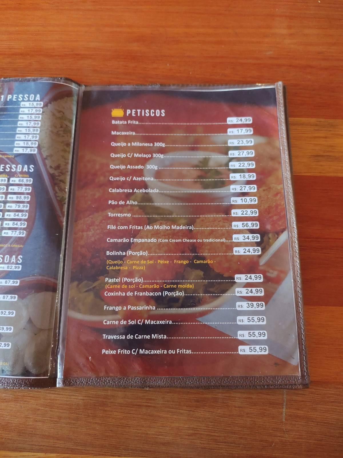Churrascaria Baião cardápio
